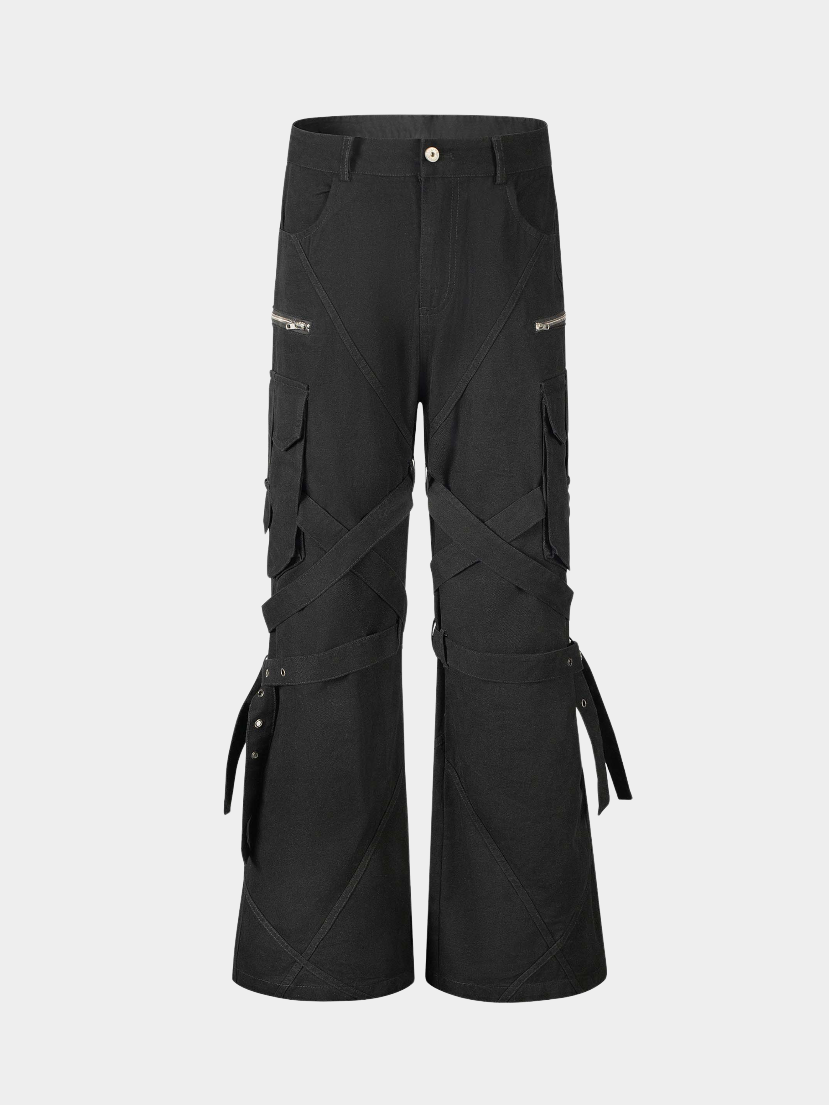 Aquaridge - Women's Strap Detail Tailored Cargo Pants