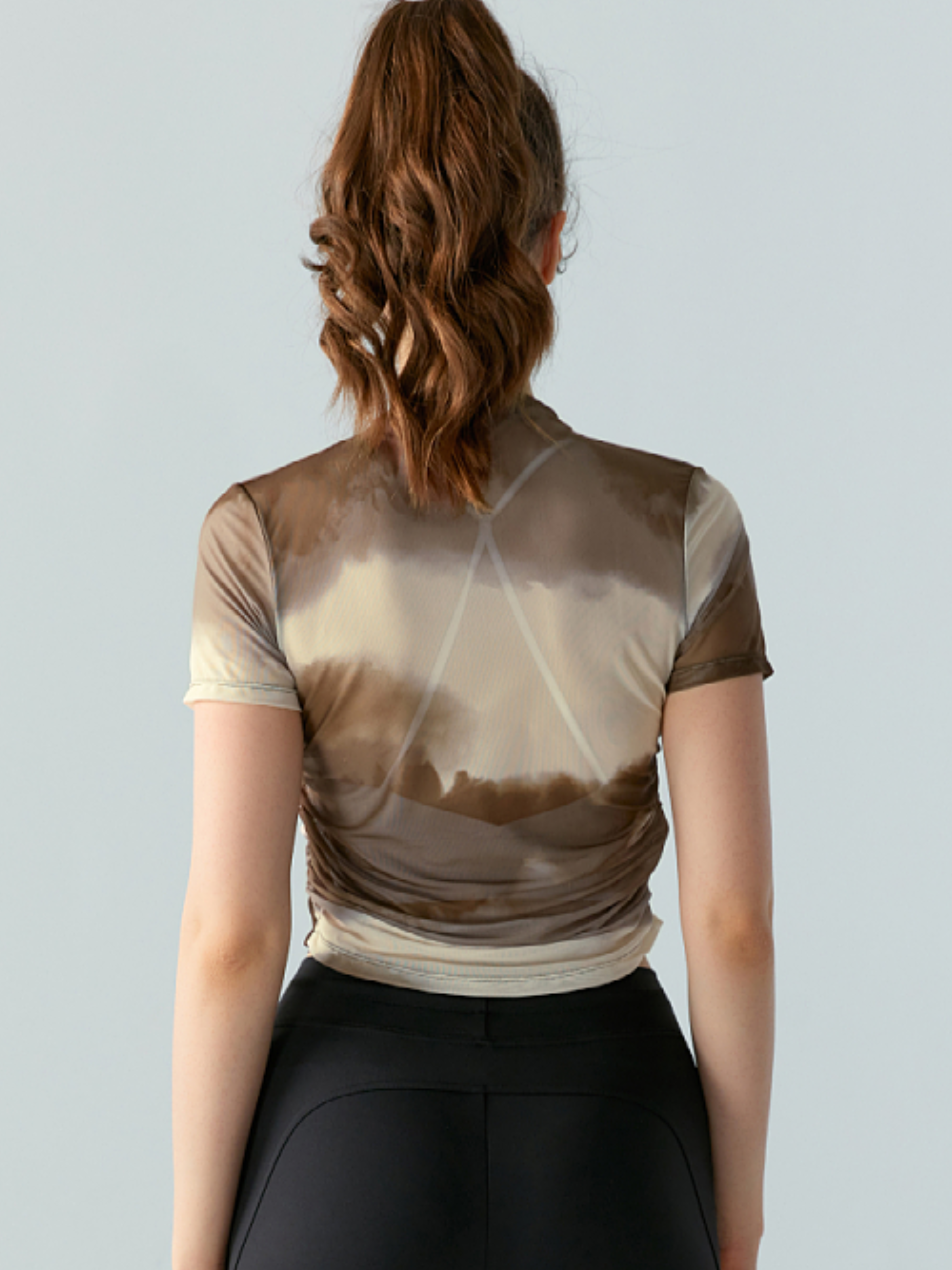 Blazerun - Women's Ruched Slim Fit Breathable Yoga Top