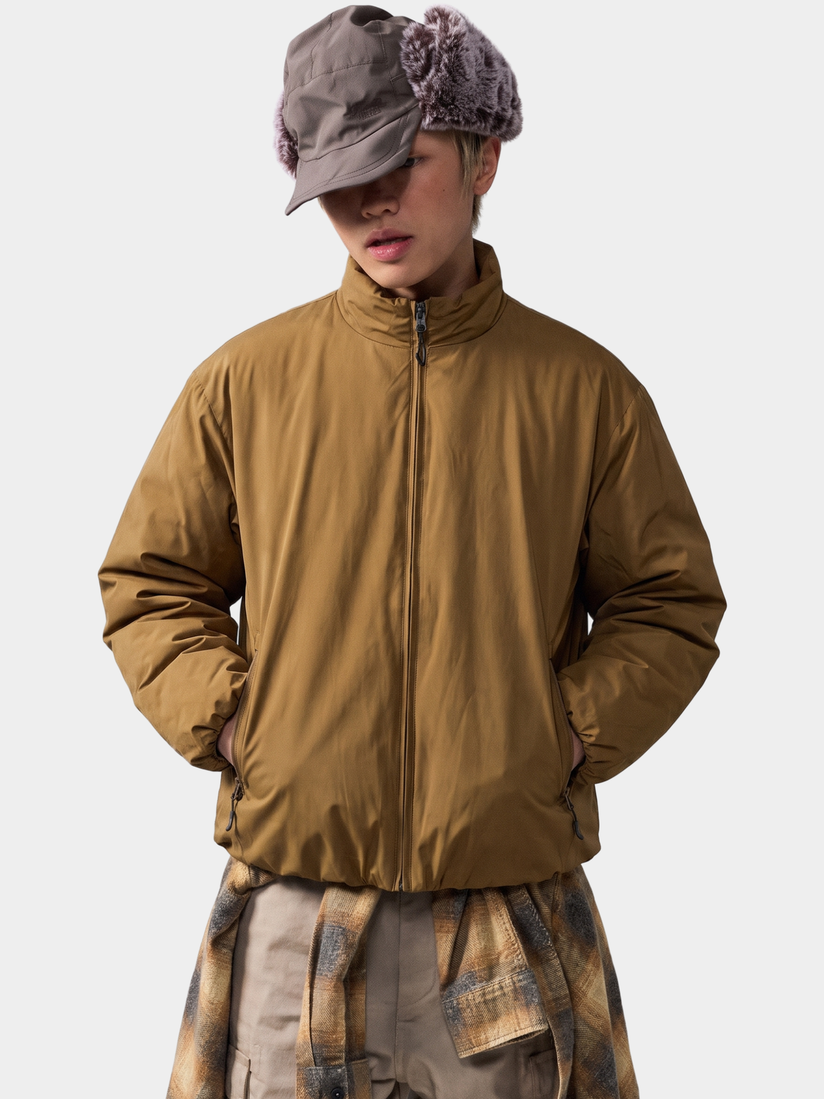 Thawpath - 90% White Duck Down Stand Collar Jacket