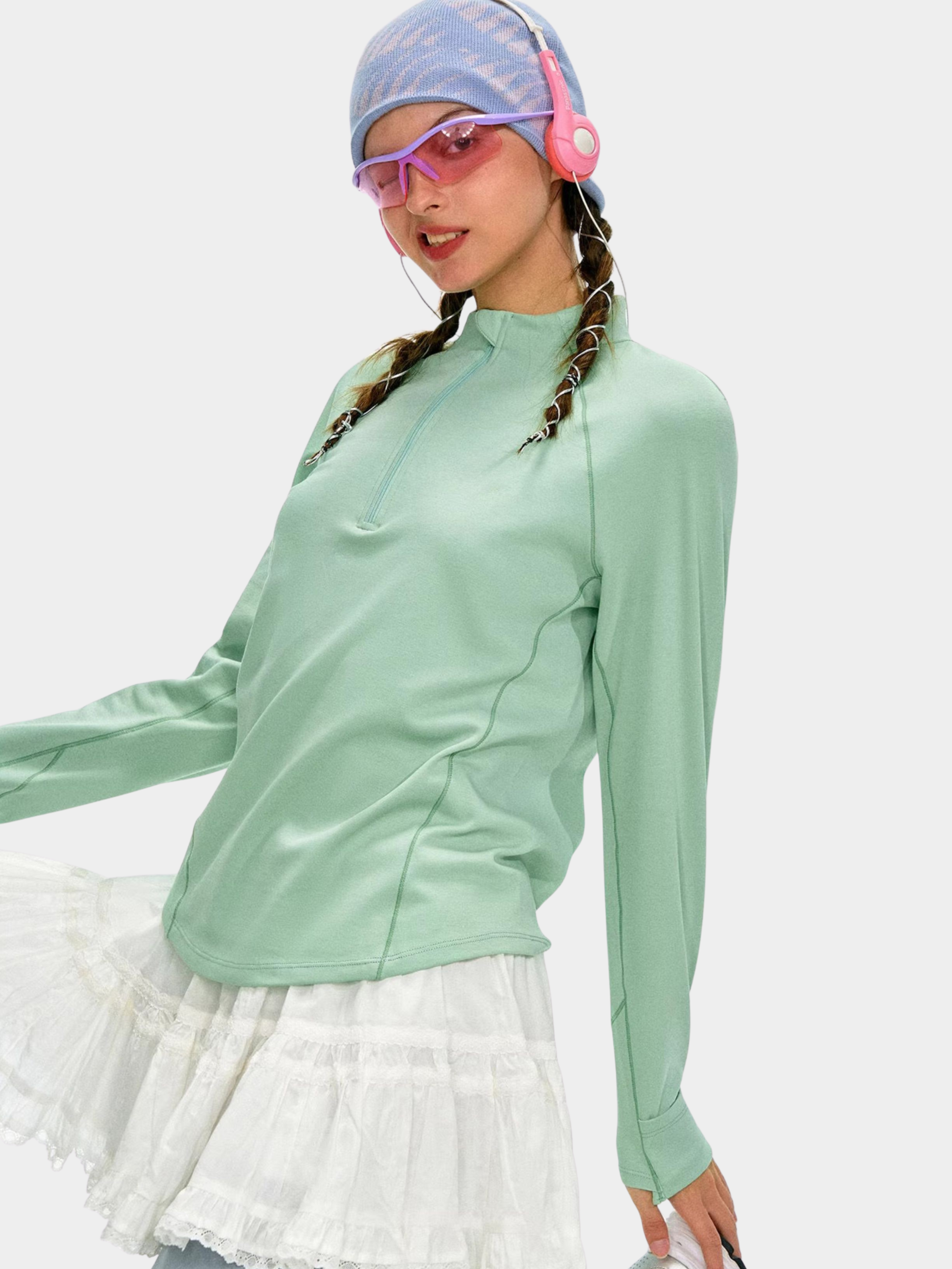 Caveflare - Women's UPF50+ Stand-Collar Long-Sleeve Sweatshirt