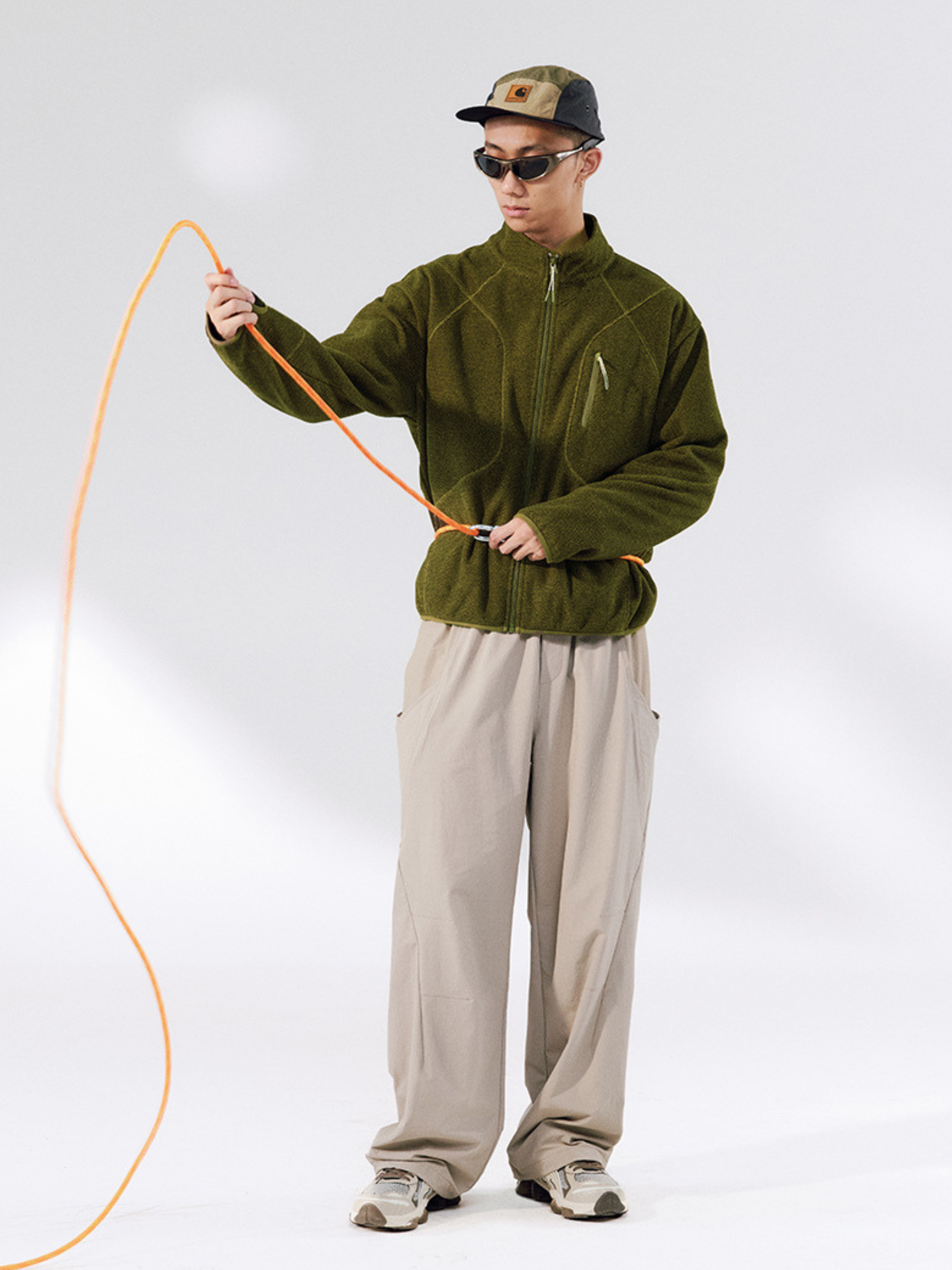 Drake - Unisex Honeycomb Thermal Zip-Up Sweatshirt