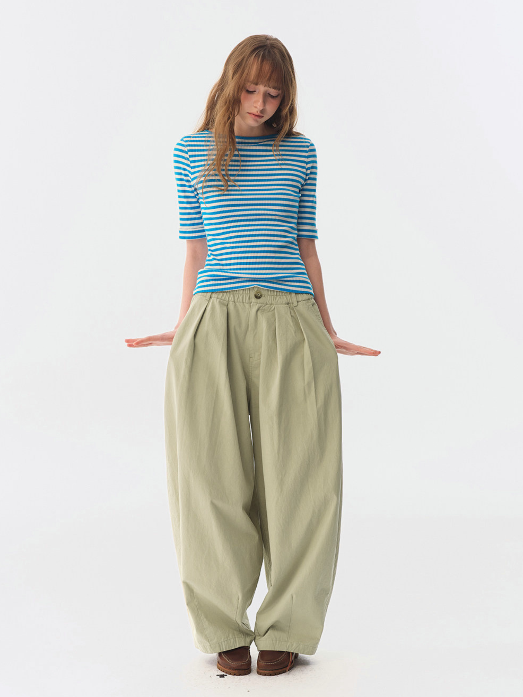 Limber - Women's Stretch Slim-Fit Half Sleeve Knit T-Shirt