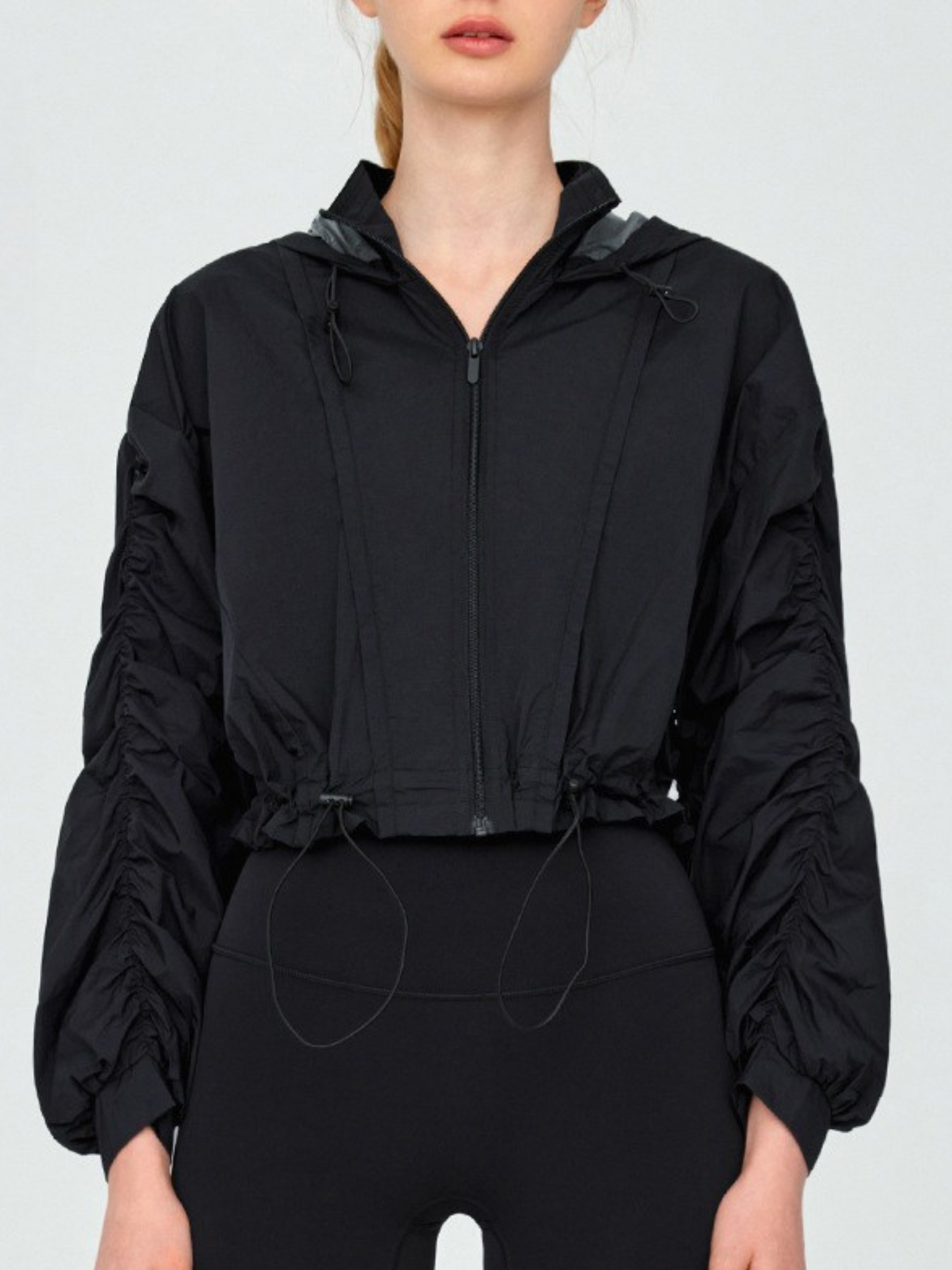 OwlBoard - Women's Lightweight Drawstring Hooded Yoga Jacket GONGGAR SPORTS