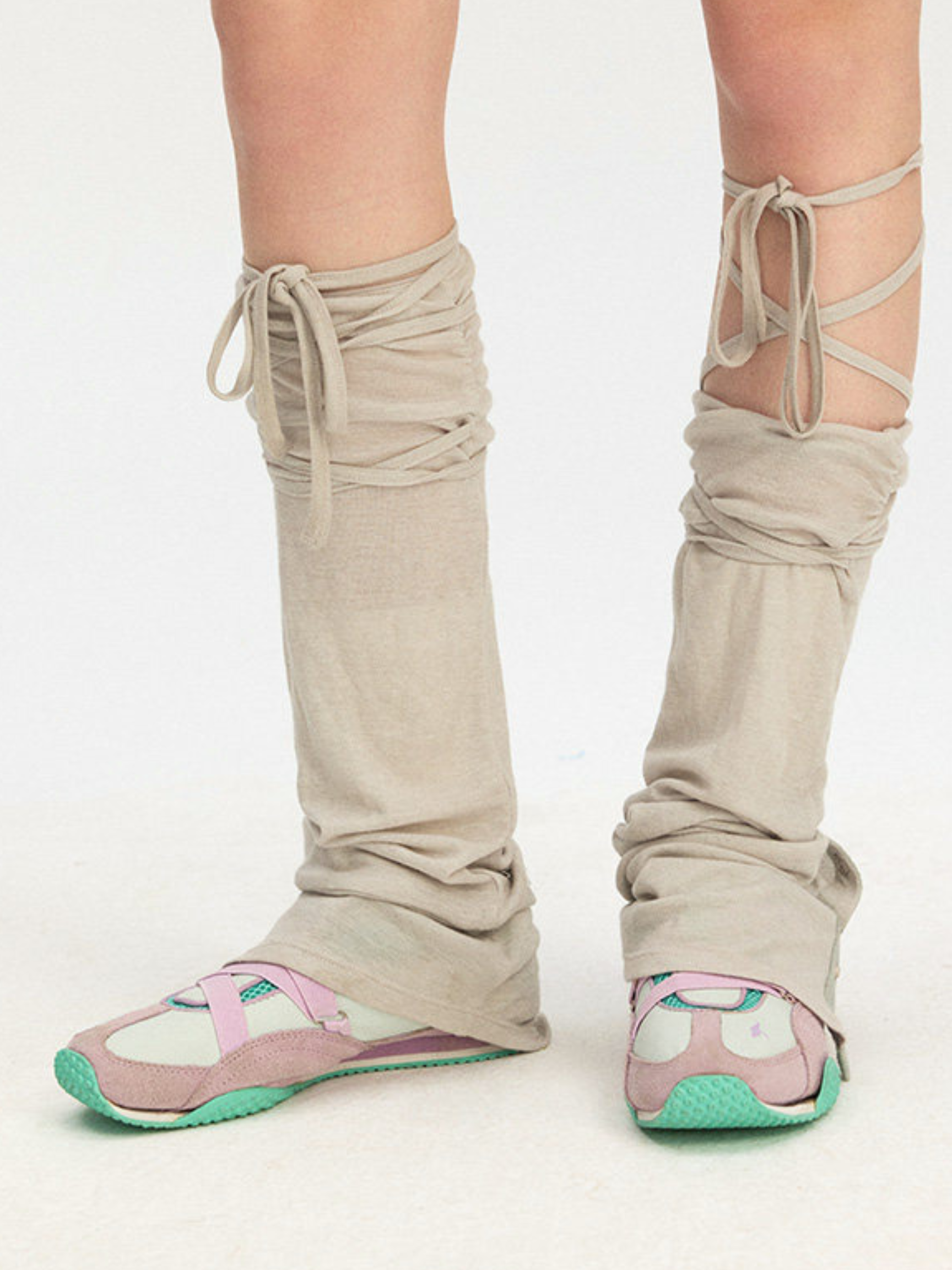 BellDrift - Women's Adjustable Tie-Up Flared Leg Warmers