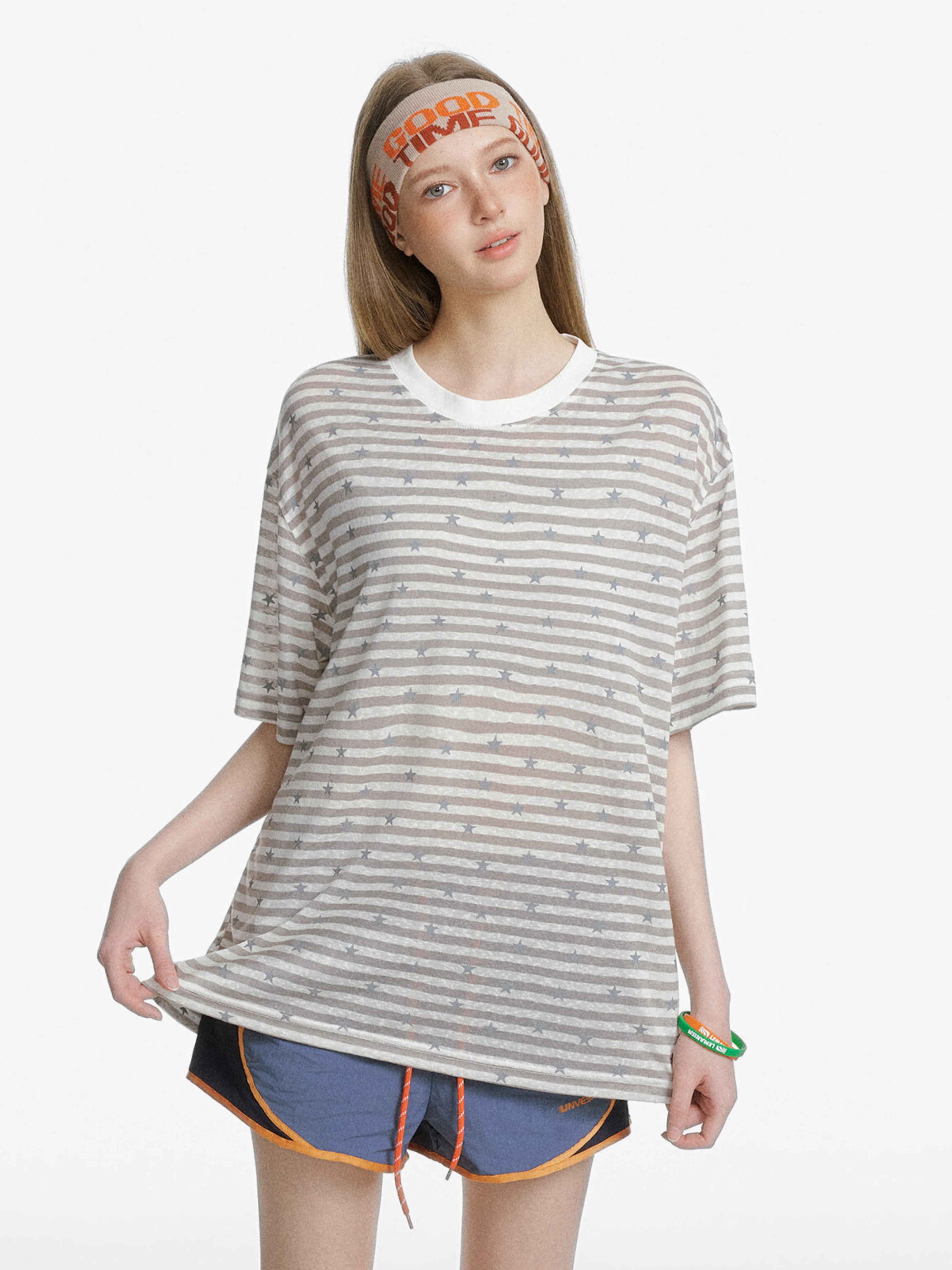 Ashdrift - Striped Star Lyocell Short Sleeve T-Shirt