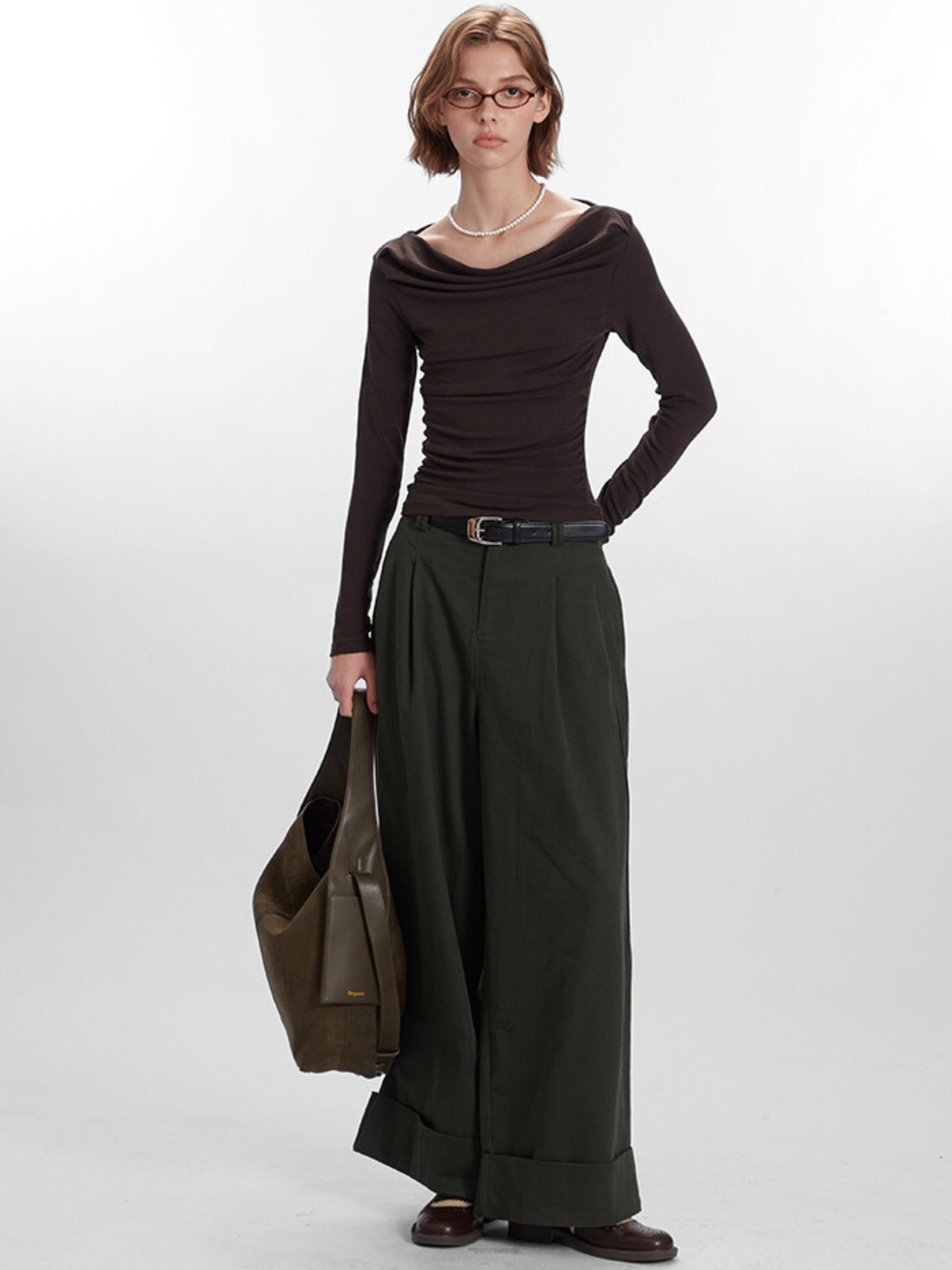 Timberfall - Women's Off-Shoulder Slim-Fit Long Sleeve T-Shirt
