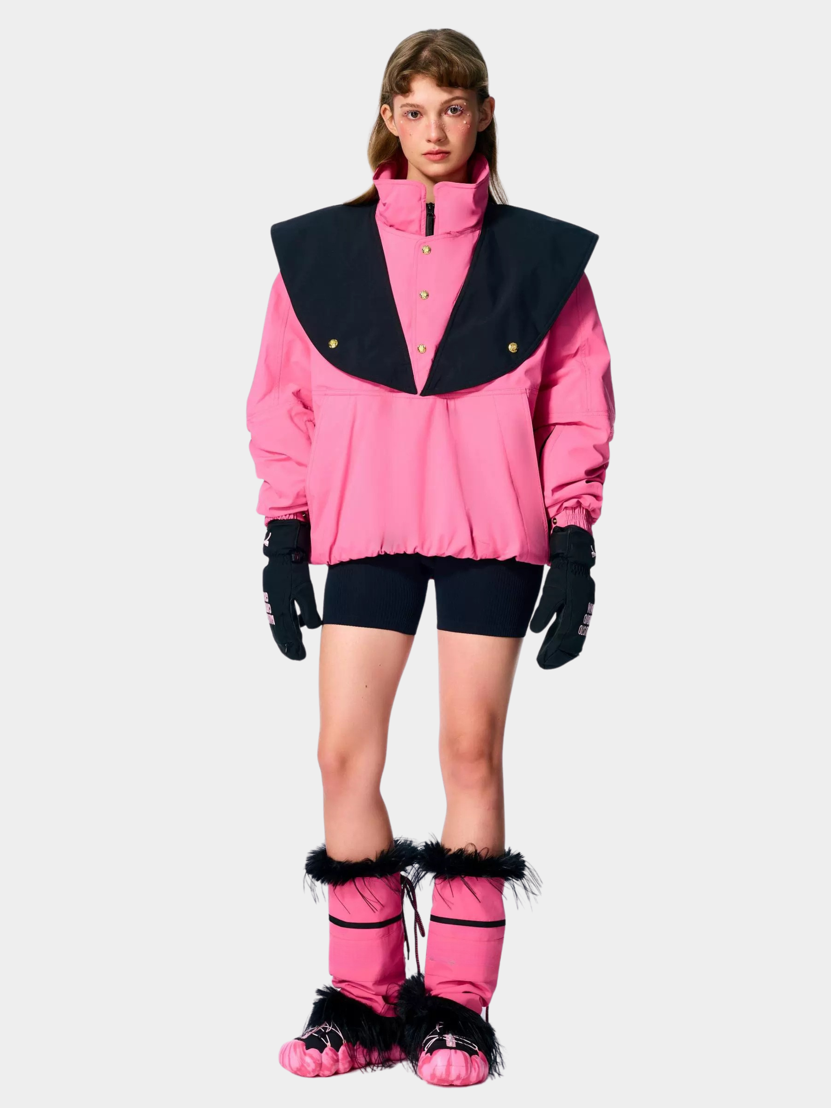 Range - Women's Heart Detail Padded Jacket & Bib Pants Ski Set