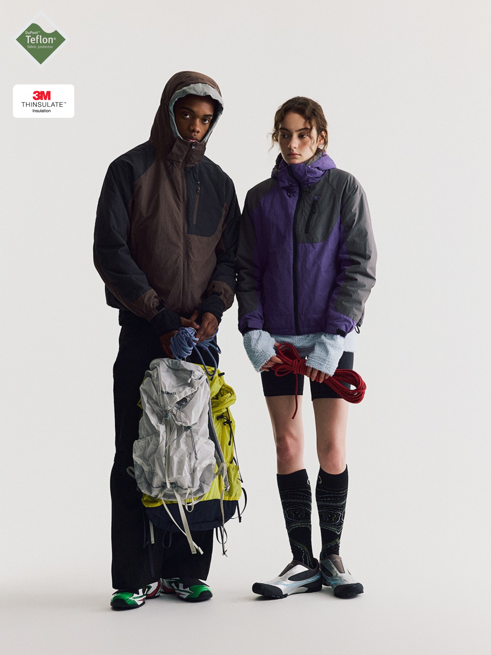 AshLife - Unisex Teflon Waterproof Windproof Insulated Jacket GONGGAR SPORTS