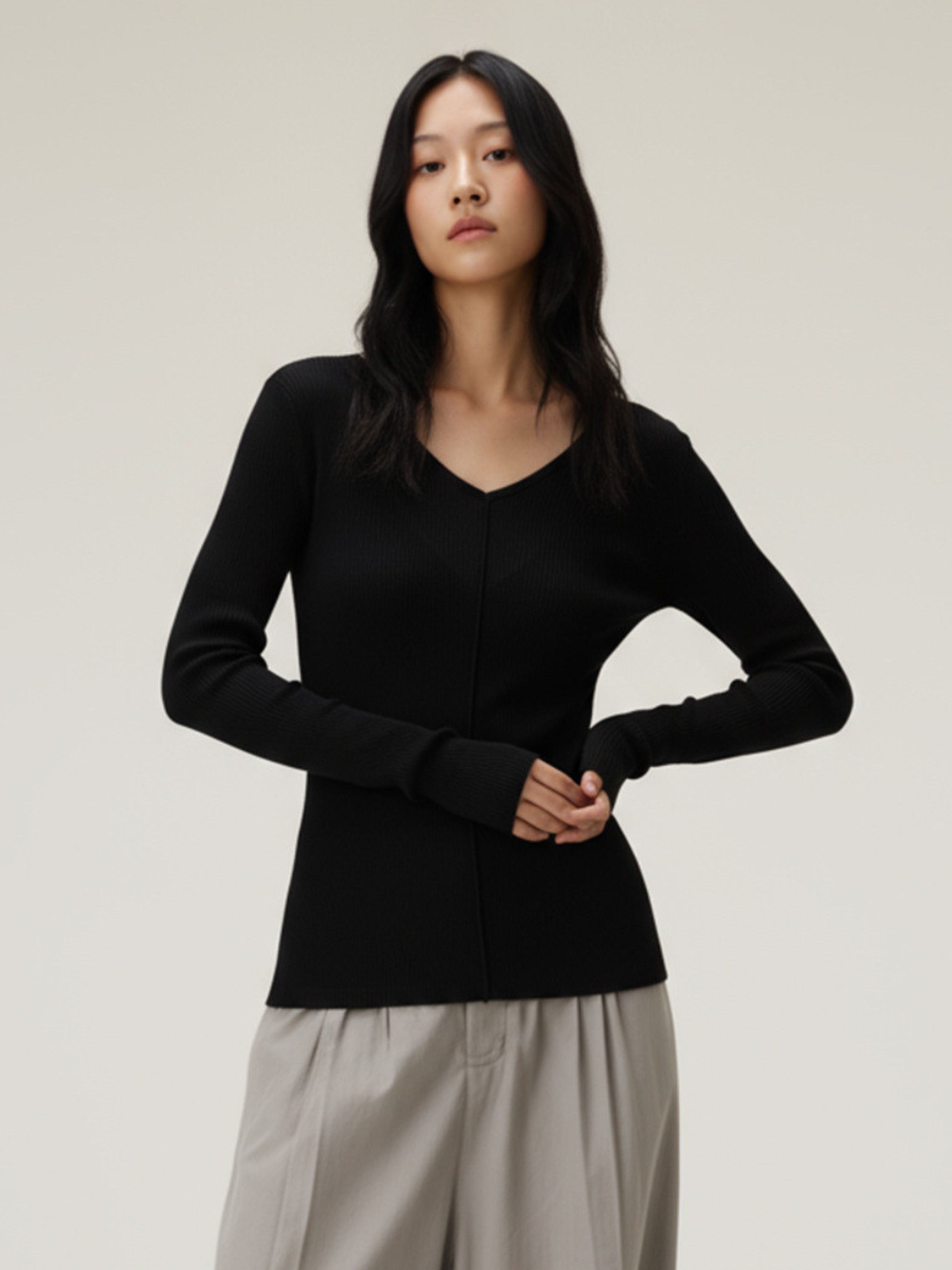 Cloudreach - Women's Tencel™ Wool V-Neck Base Layer Top