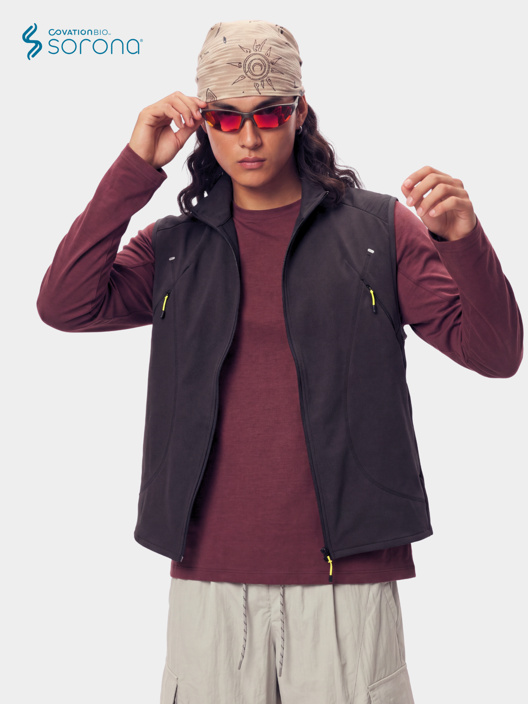 SplitSew - Sorona® Lightweight Breathable Stand Collar Vest