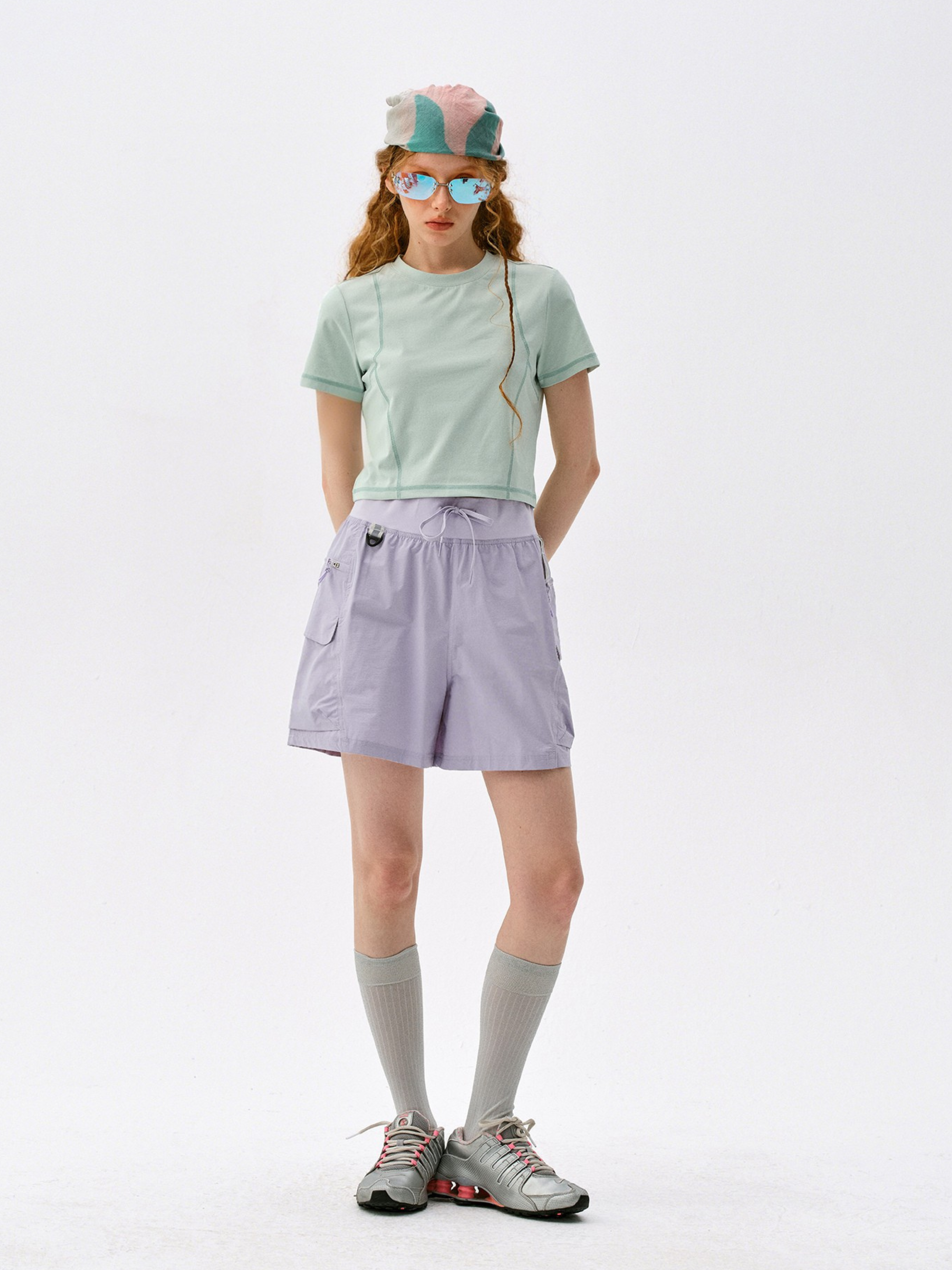 Cougarnest - Women's Drawstring Reflective Quick-Dry Shorts