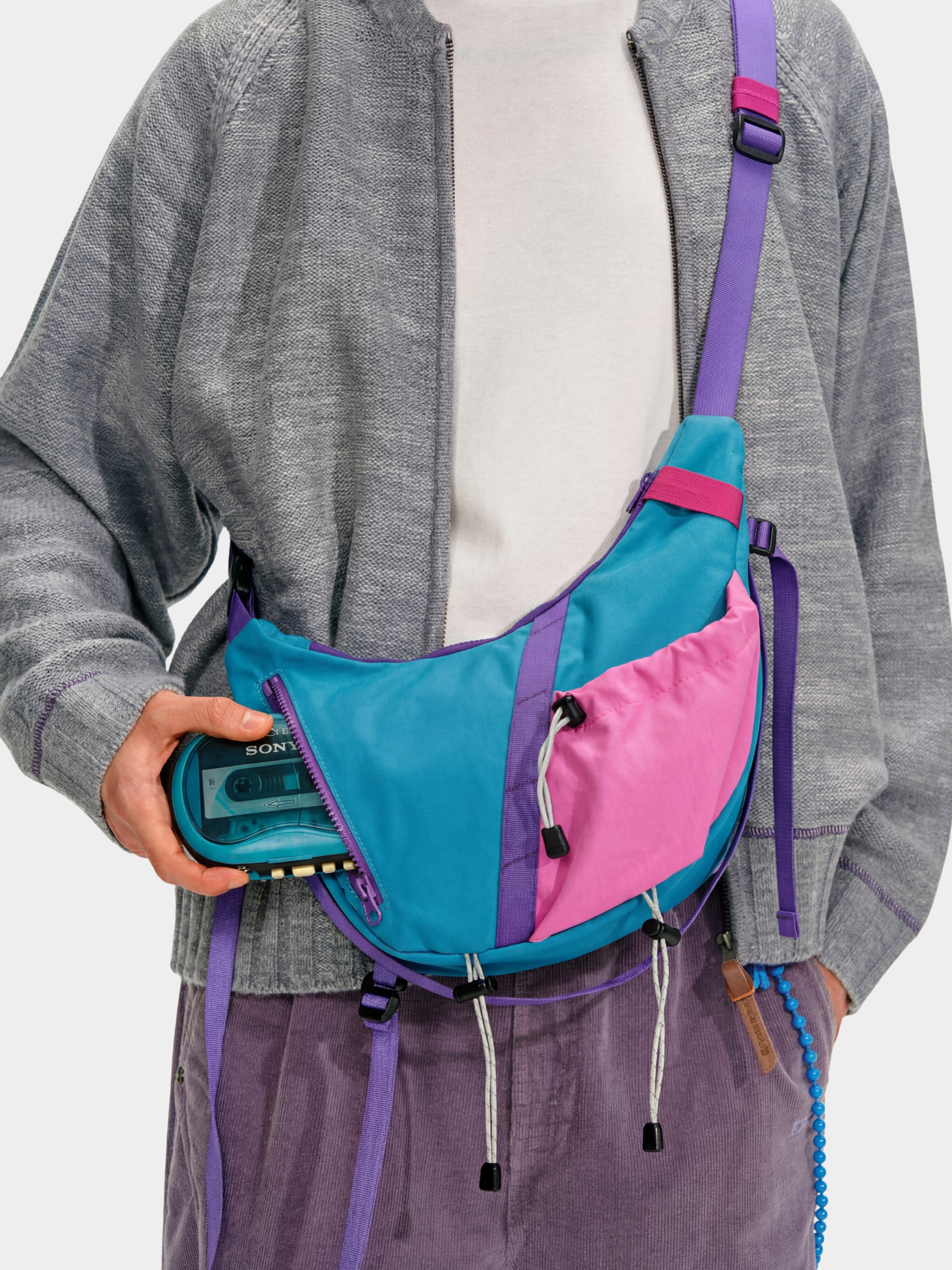 Feralwind - Multi-Functional Colorblock Crossbody Bag