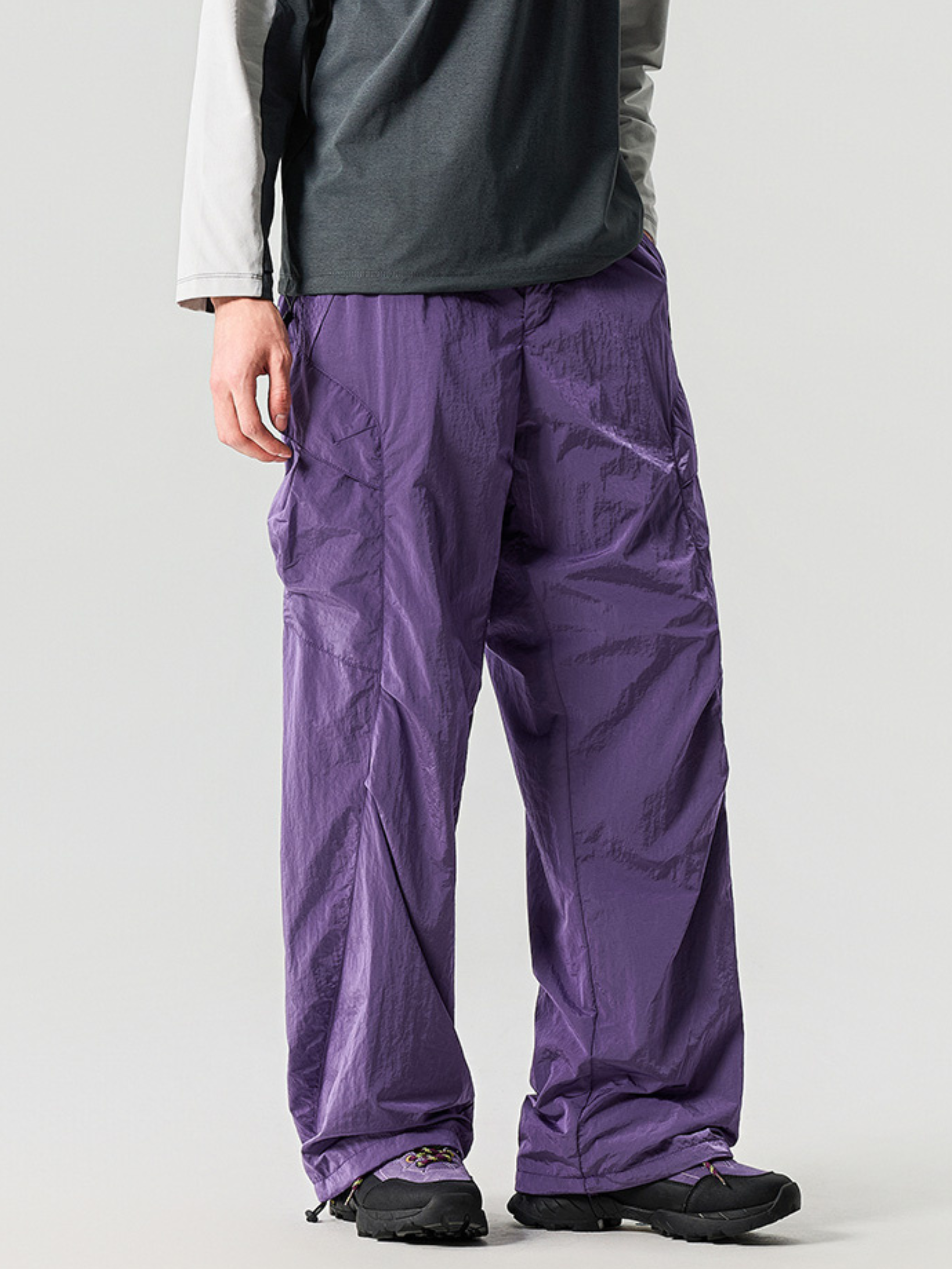 Emberwhisper - Unisex Metal Nylon Lightweight 3-Proof Cargo Pants
