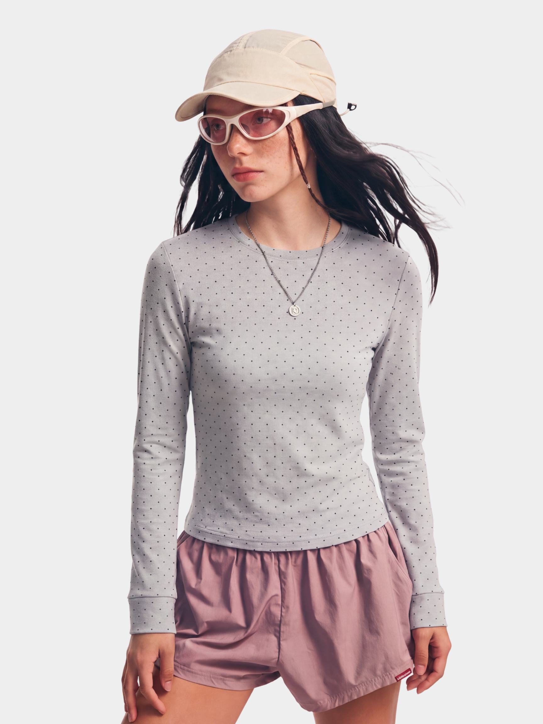 PaleGrid - Women's Moisture-Wicking & Breathable Slim Fit Long Sleeve T-Shirt