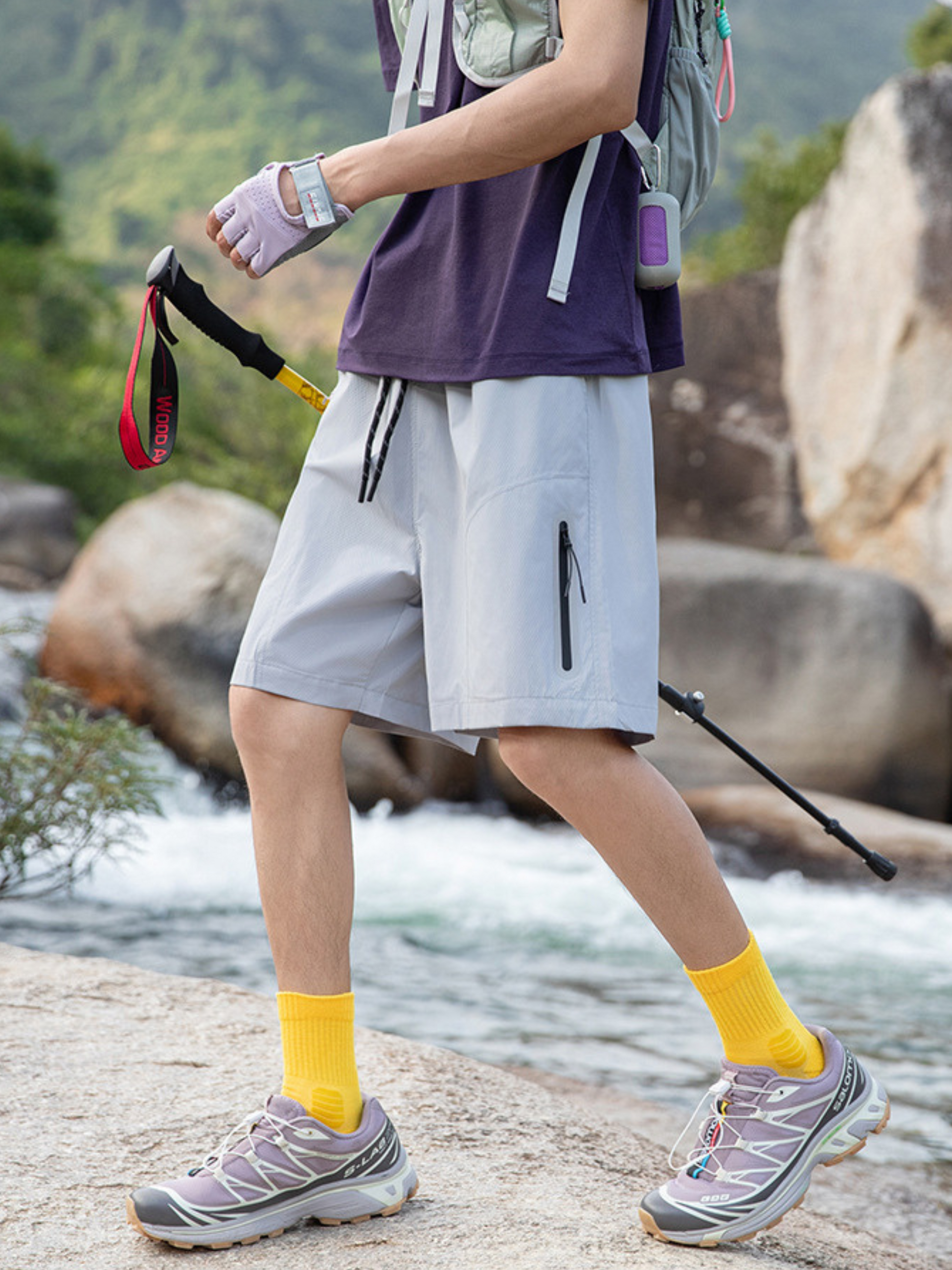 BaseChair - Men's Packable Breathable Lightweight 5-Inch Shorts GONGGAR SPORTS