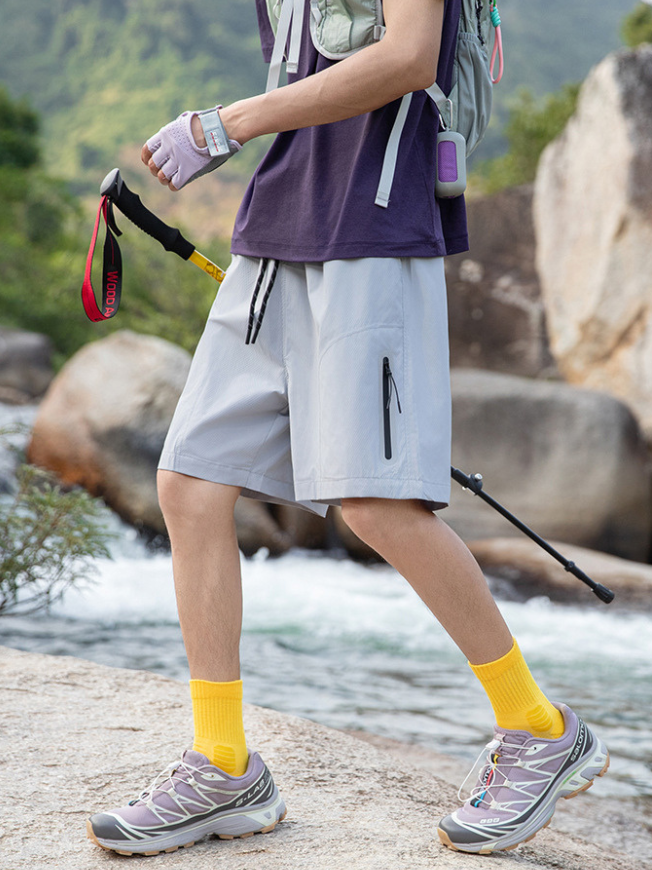 BaseChair - Men's Packable Breathable Lightweight 5-Inch Shorts GONGGAR SPORTS