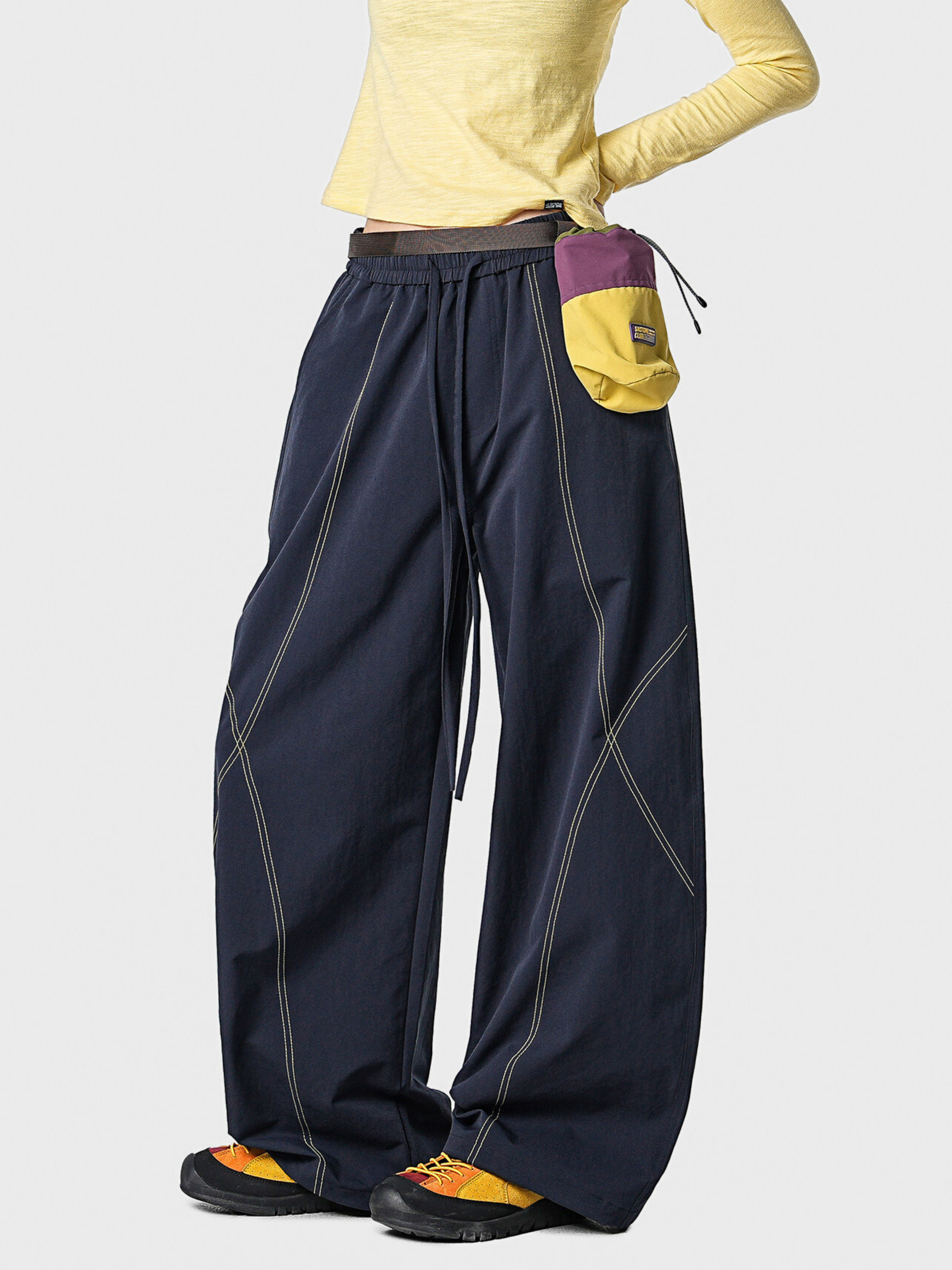 Stormrush - Unisex Contrast-Stitch Water-Repellent Paratrooper Pants