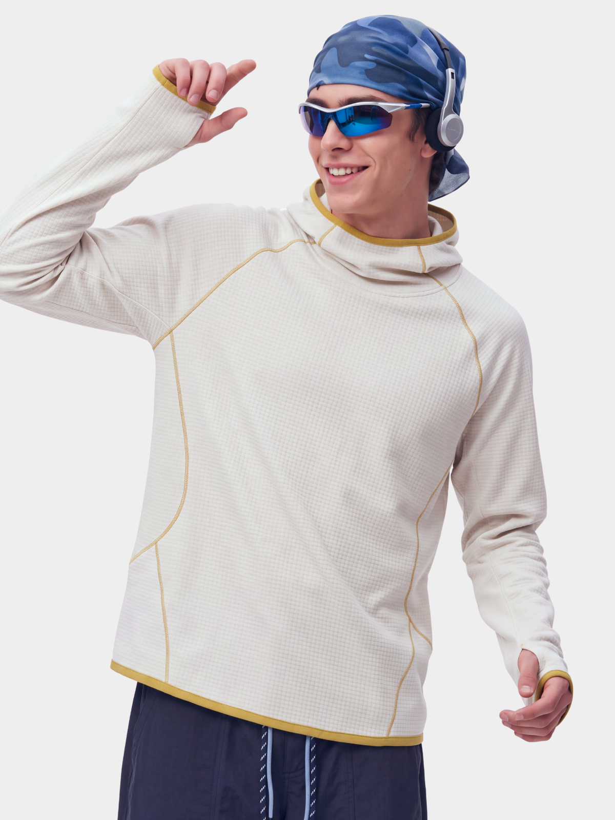 EmberDrift - Unisex Lightweight Thermal Air-Fleece Hooded Sweatshirt