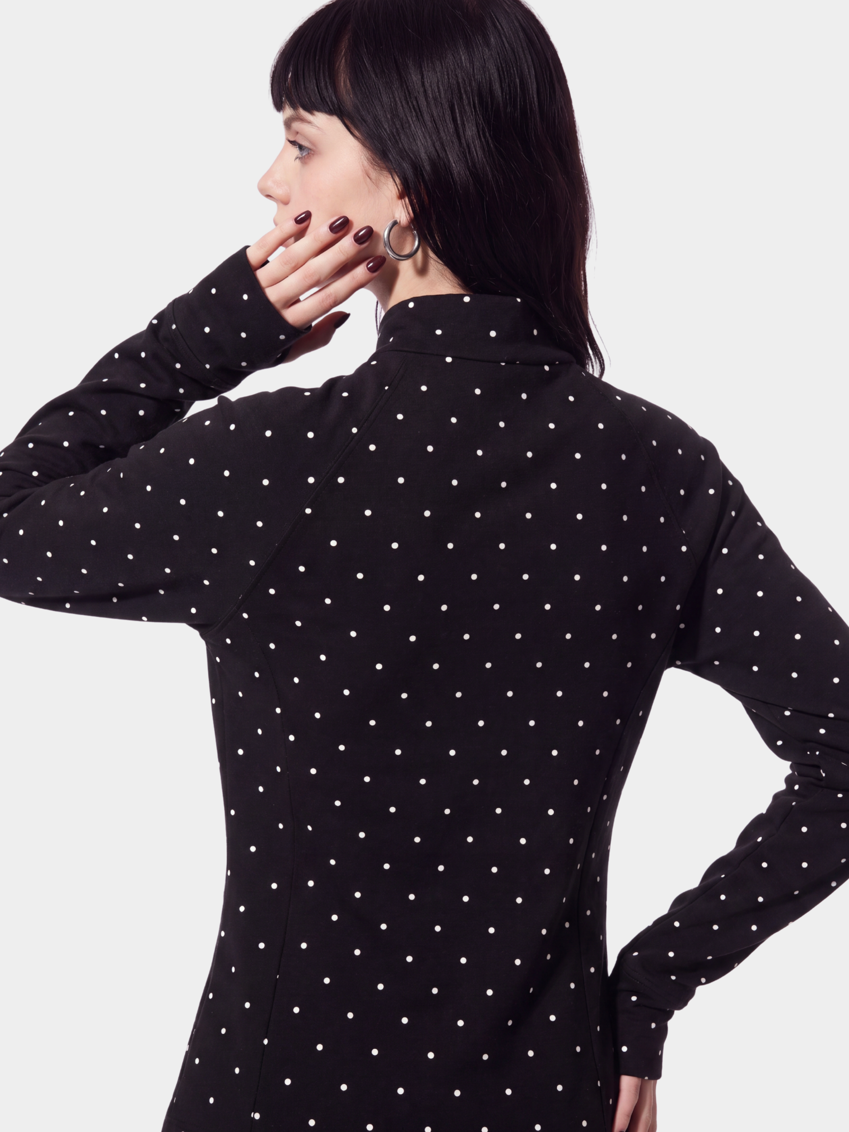 PolkaVeil - Women's UPF 50+ Polka Dot Fitted Sun Protection Jacket