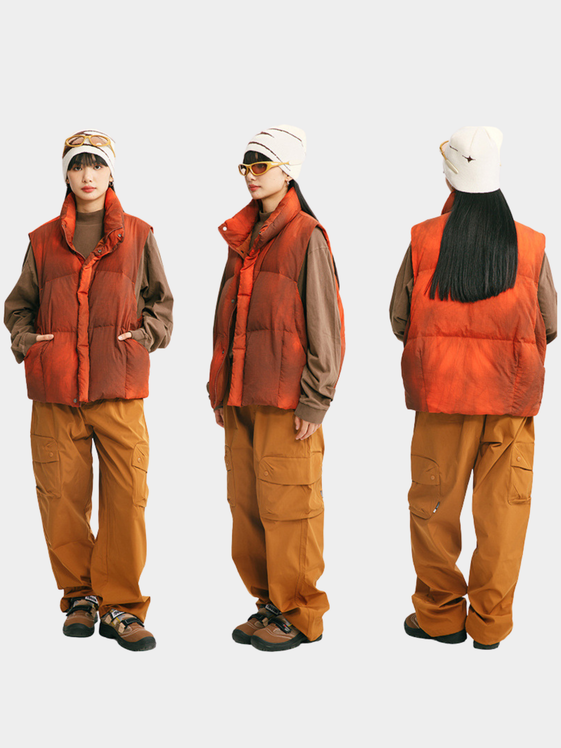 BluffTop - Unisex 90% White Duck Down Hand-Dyed Waterproof Down Vest GONGGAR SPORTS