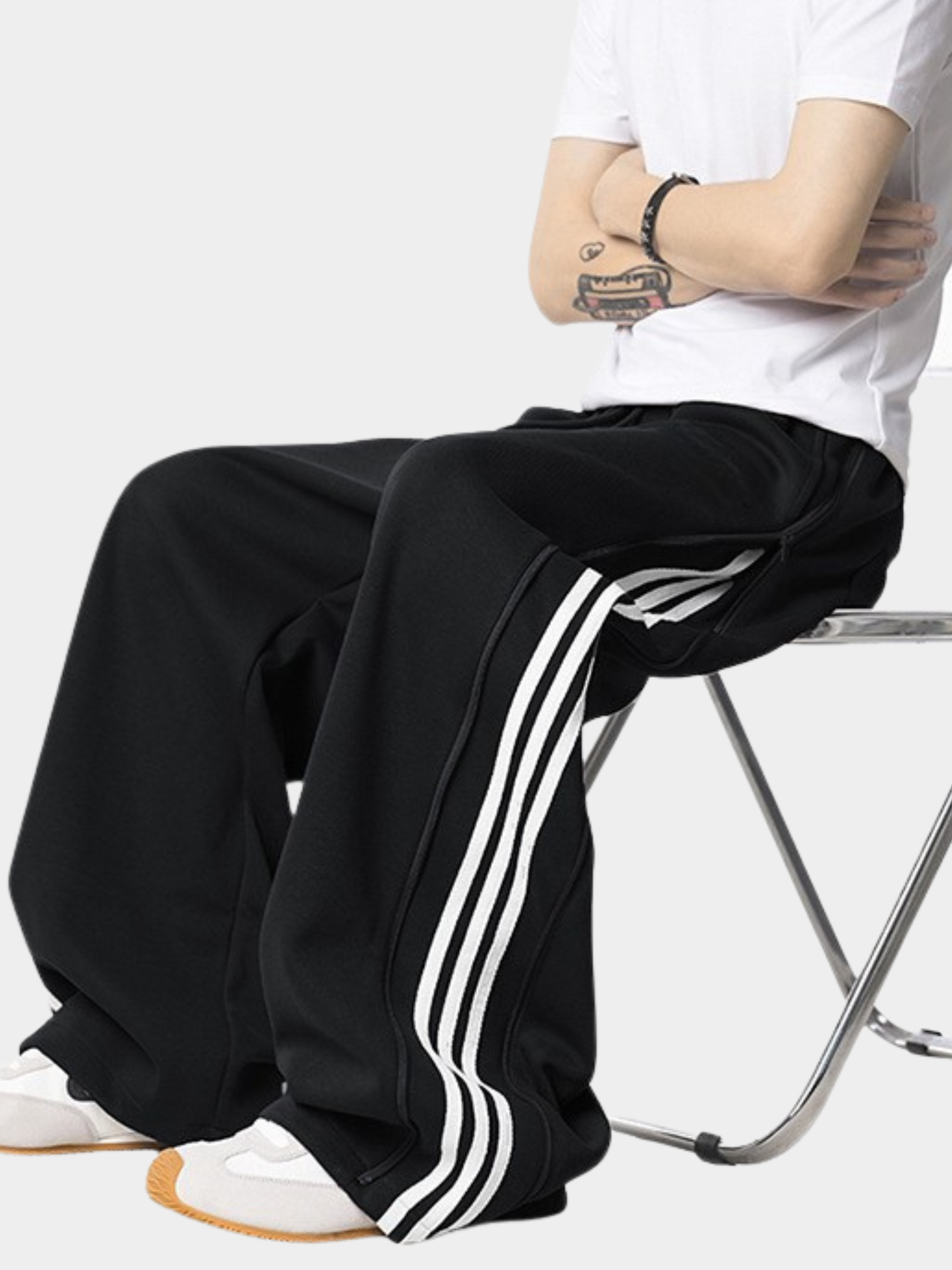 DryCoat - Men's Side Zipper Stripe Jogger Pants