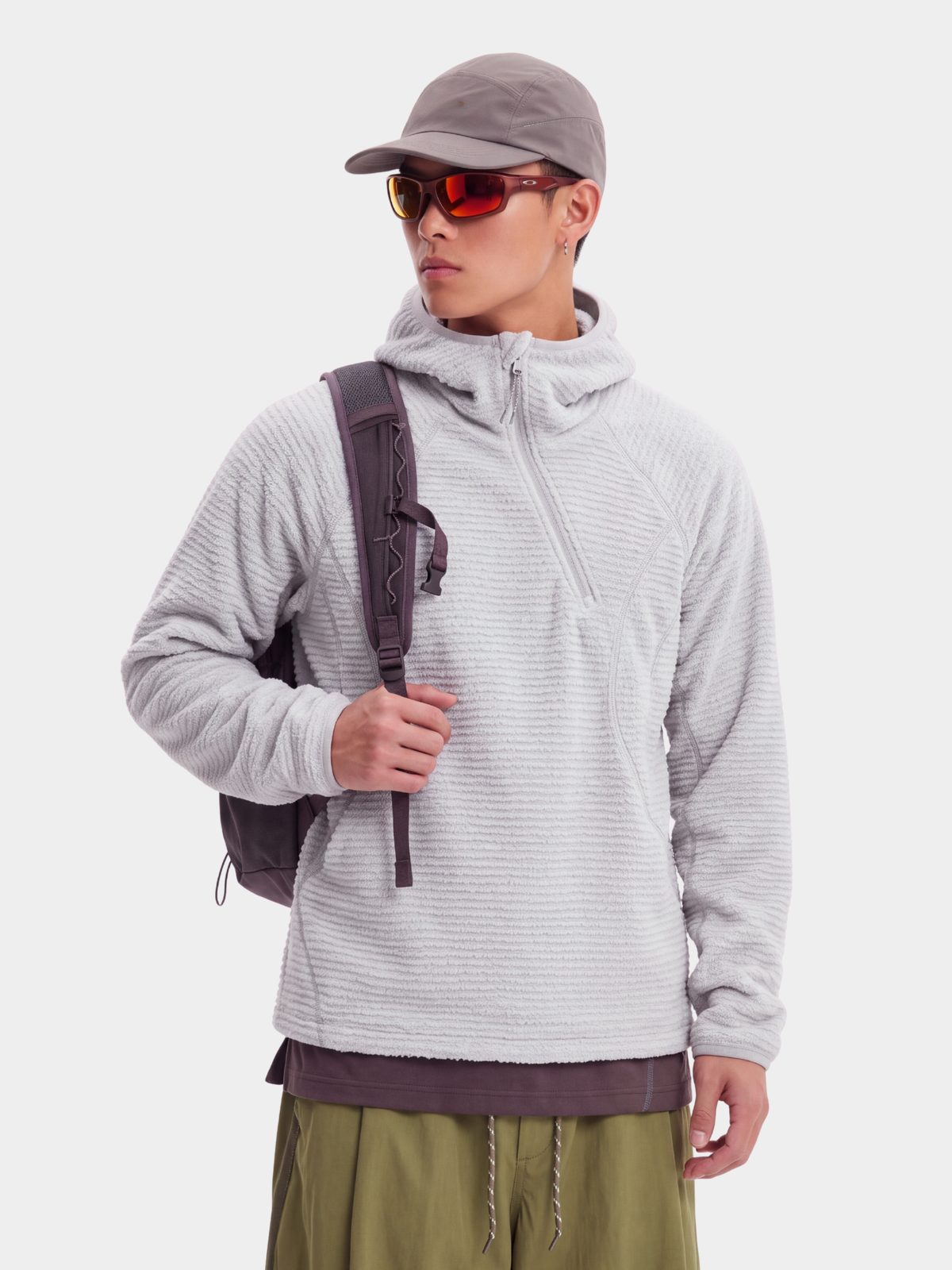 LiteMist - Lightweight Textured Fleece Half-Zip Sweatshirt