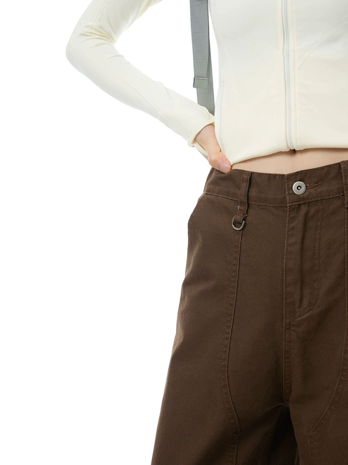 Butteclimb - Women's Cotton Straight-Leg Utility Cargo Pants