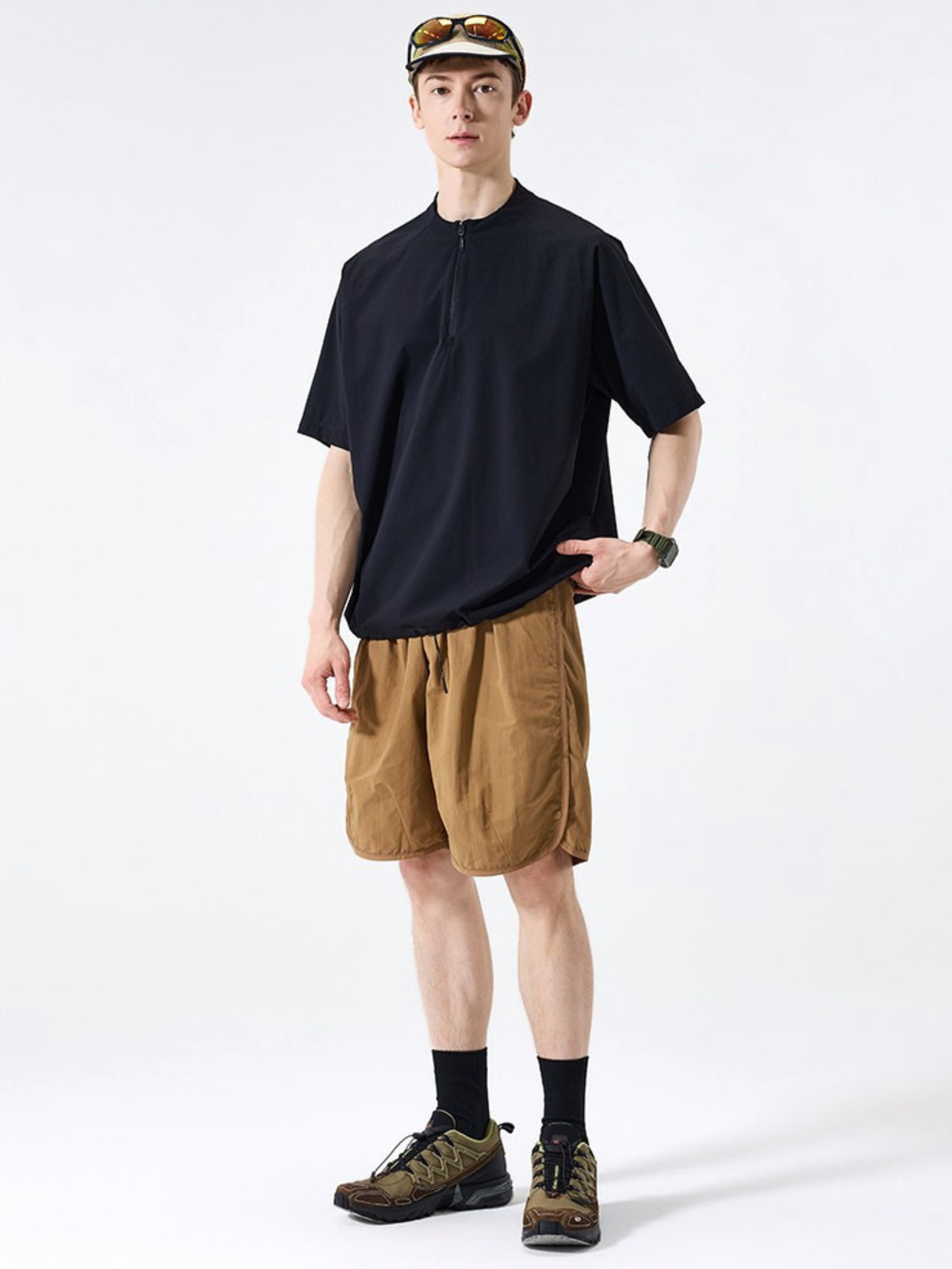 VentFlow - Moisture-Wicking Half-Zip Quick-Dry T-Shirt
