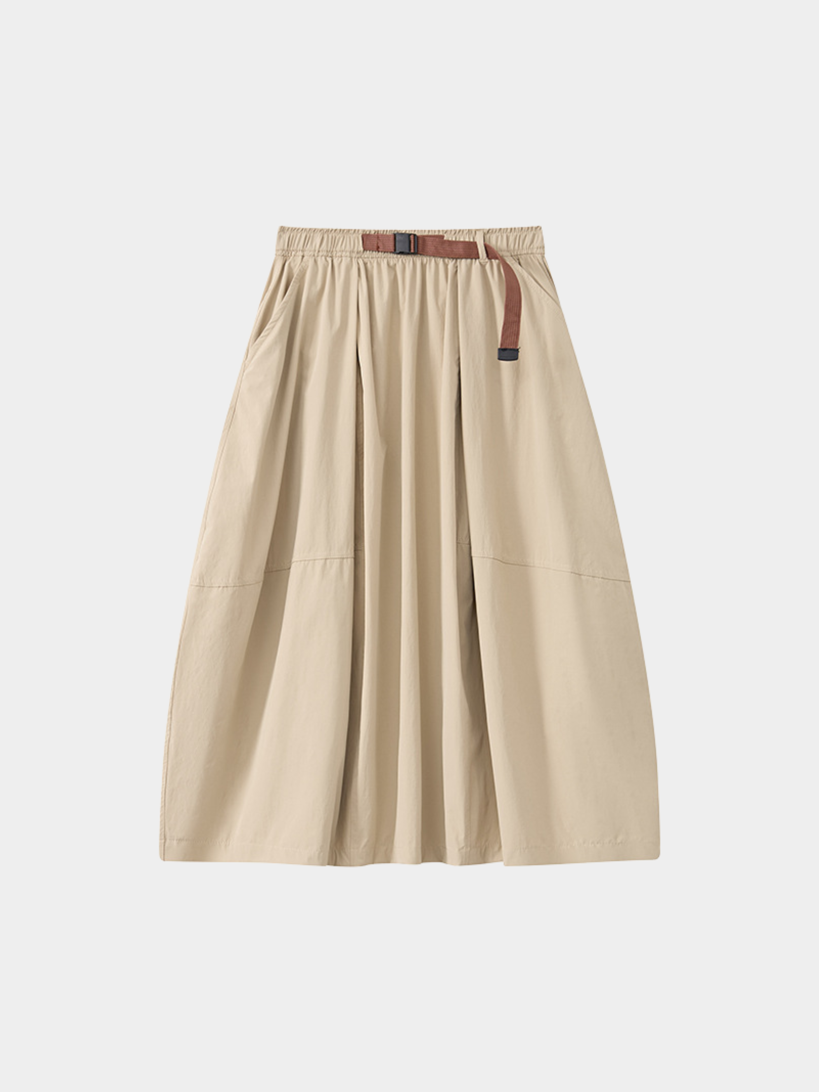 LightLull - Women's UPF50+ Quick-Dry Utility Belt Midi Skirt