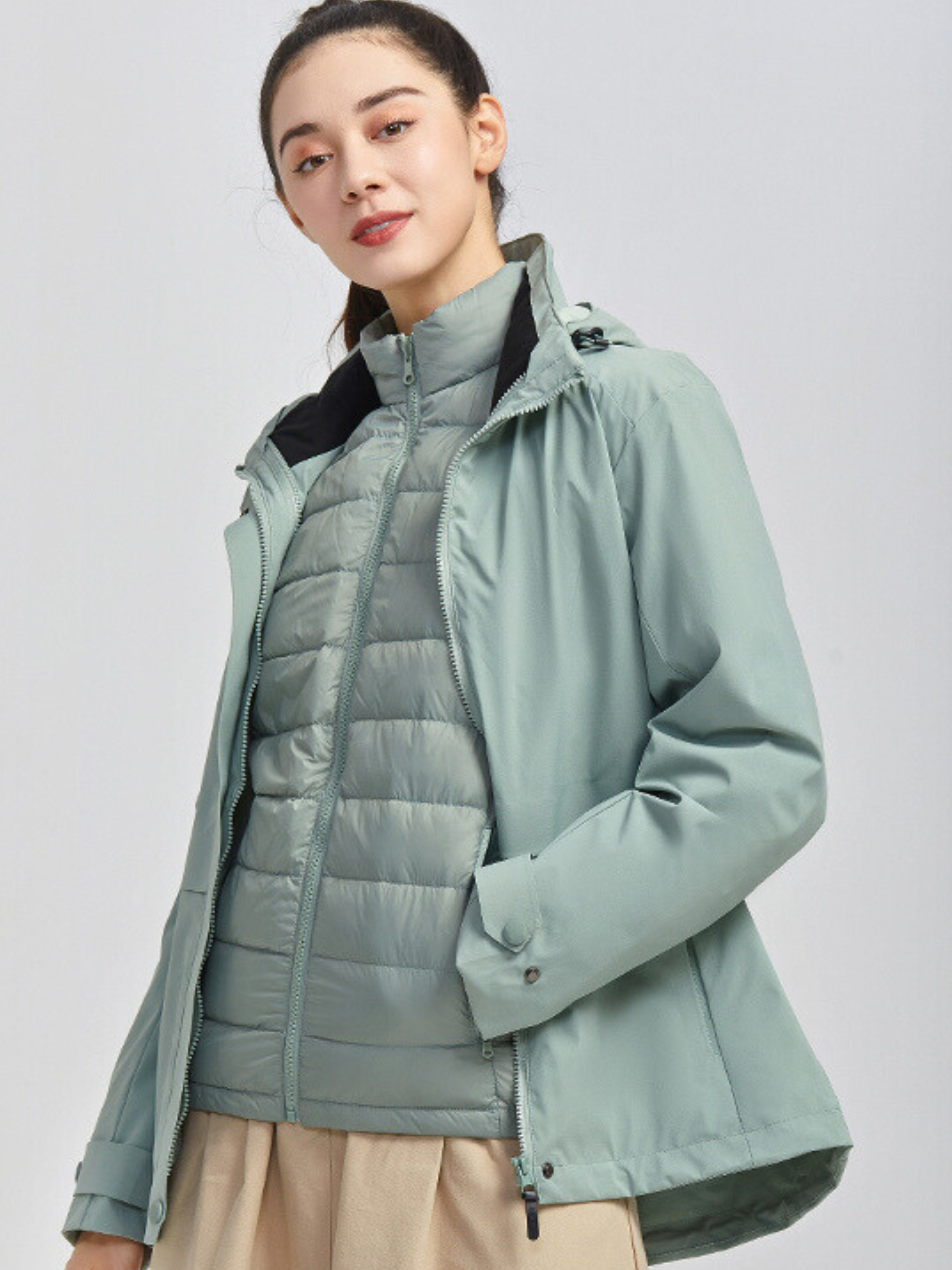 CanyonTop - Women's 3-in-1 Detachable Down Liner Hiking Jacket