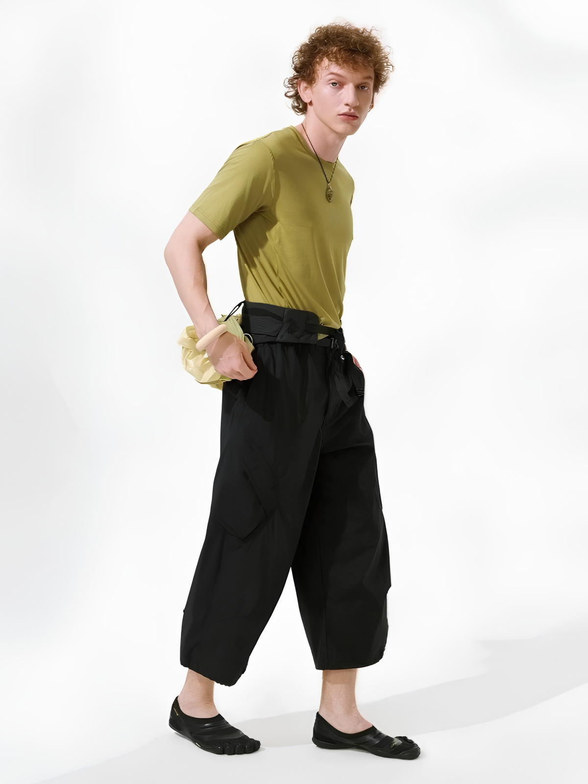 FoldDraw - Unisex Quick-Dry Adjustable Pleated Lightweight Cropped Pants