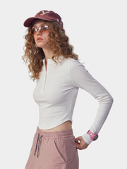 Canyonnest - Women's Fleece-Lined Curved-Hem Long Sleeve Top