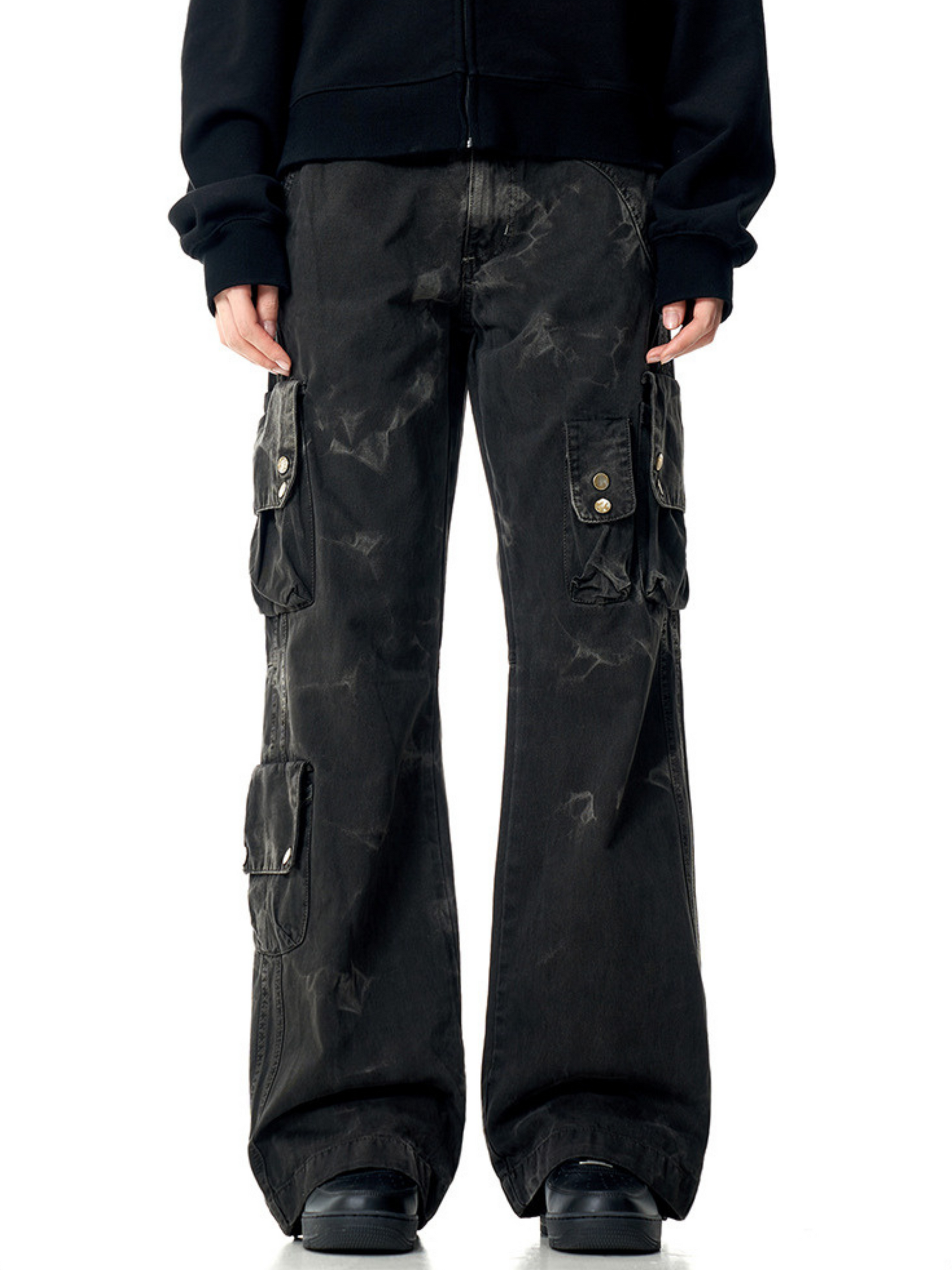 FoxLine - Unisex American Multi-Pocket Cargo Pants GONGGAR SPORTS