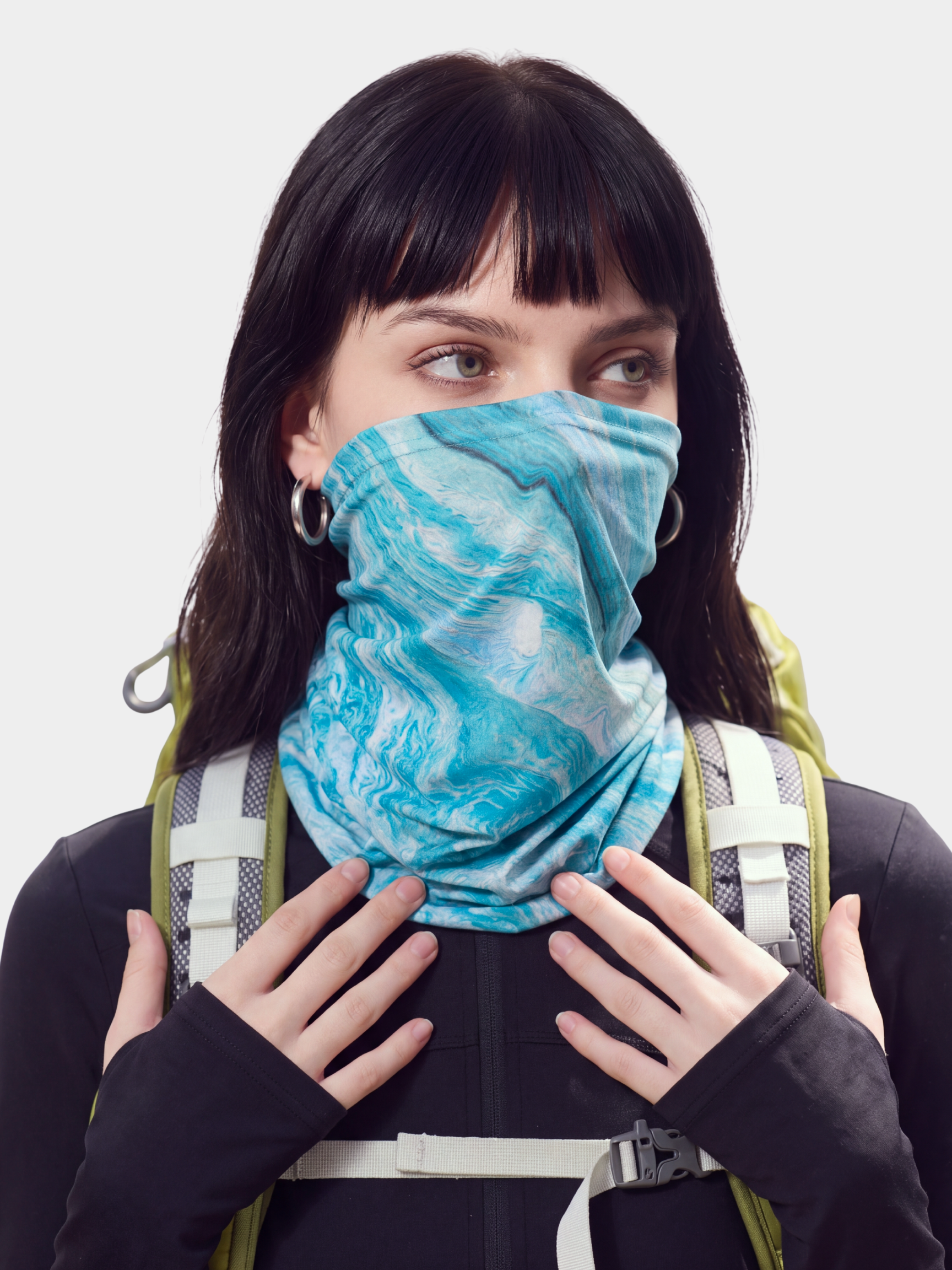 FrostDrift - UPF50+ Cooling Quick-Dry Sun Protection Face Cover