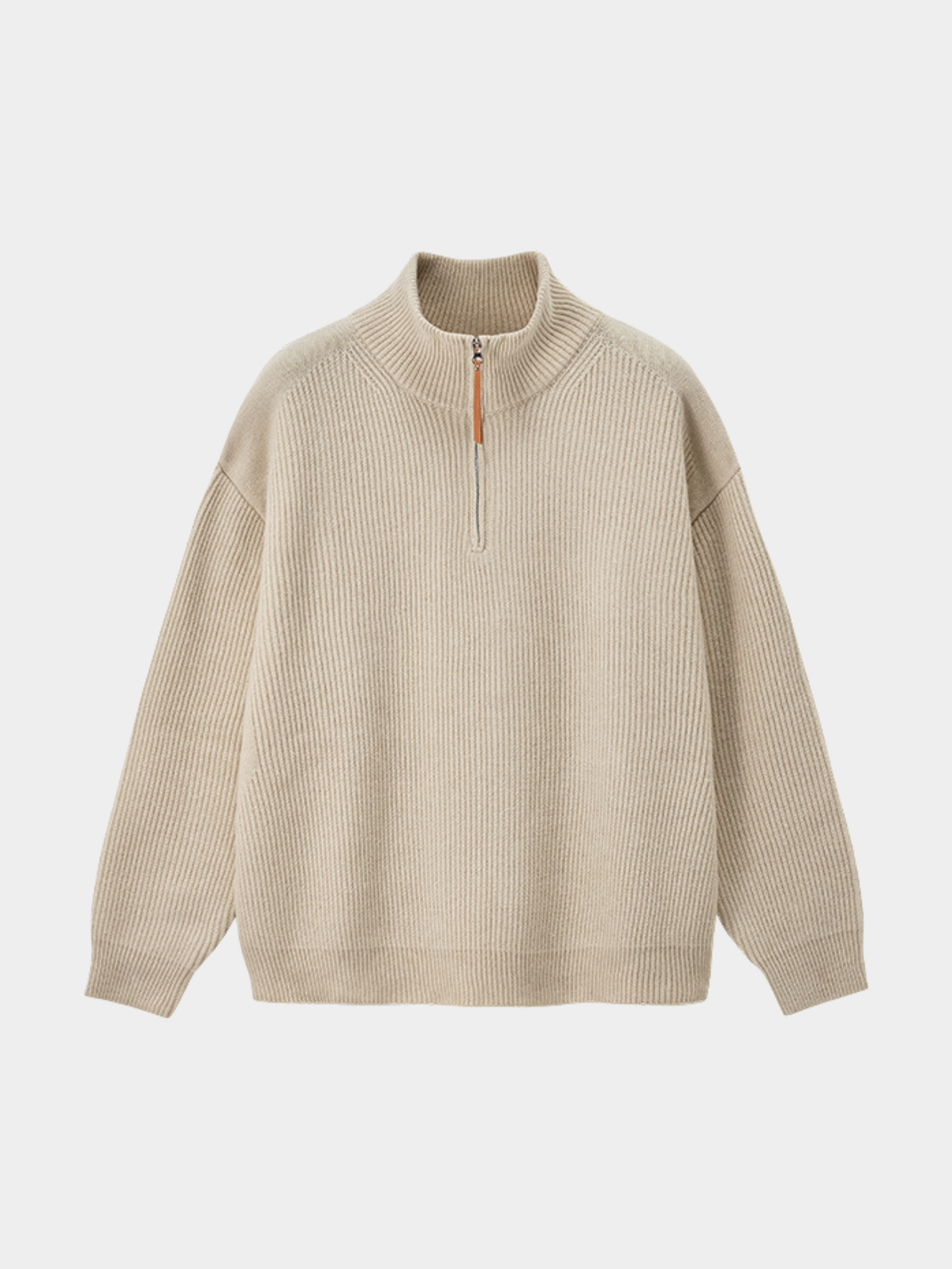 Thistle - Half-Zip High-Neck Knit Sweater