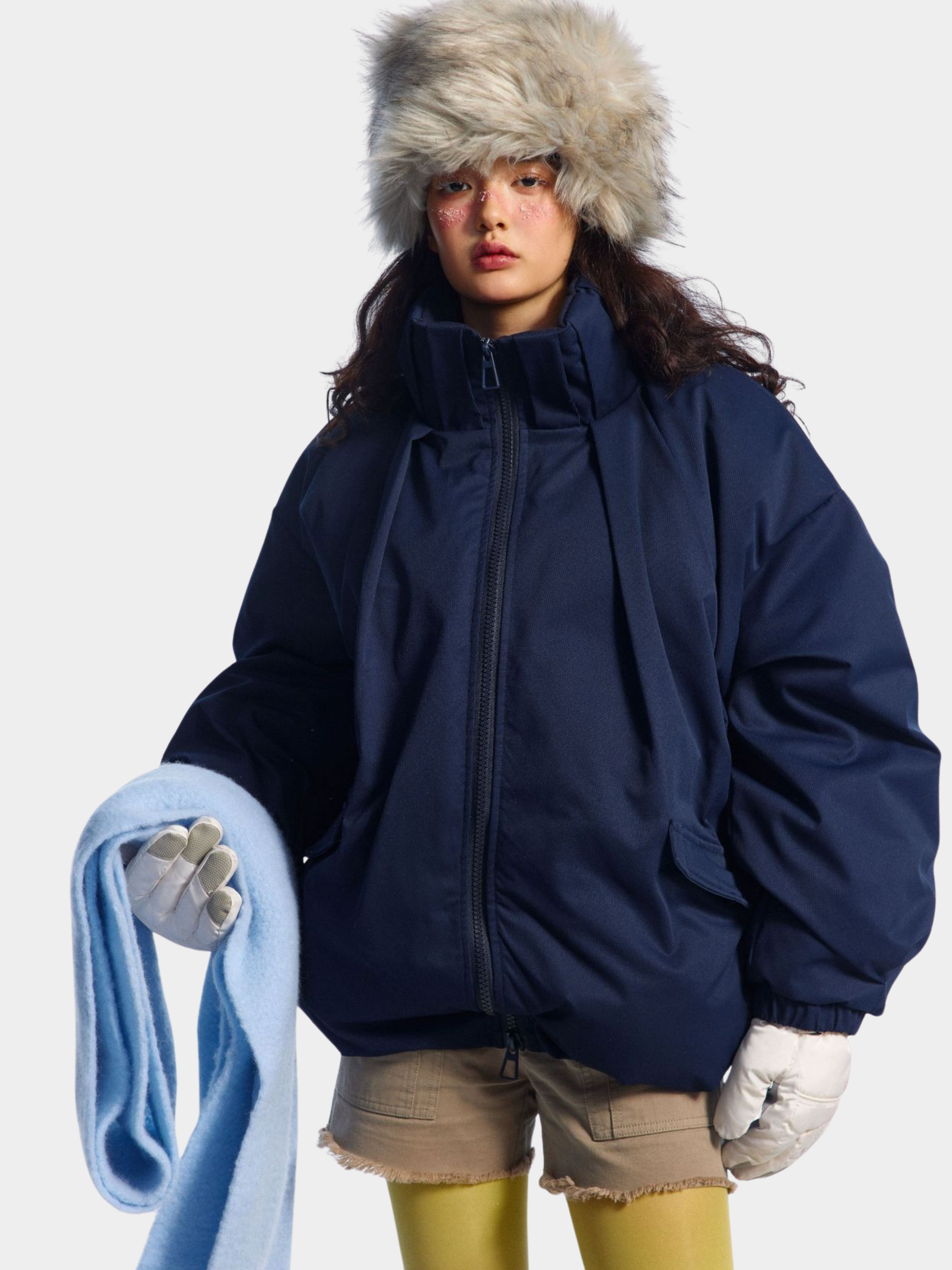 ShadowNest - Women's Oversized Stand Collar Padded Jacket