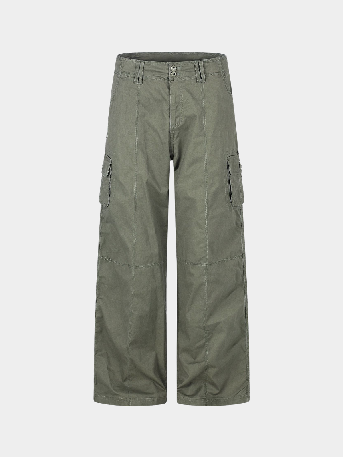 CalmDrift - Women's Deconstructed Multi-Pocket Straight-Leg Cargo Pants