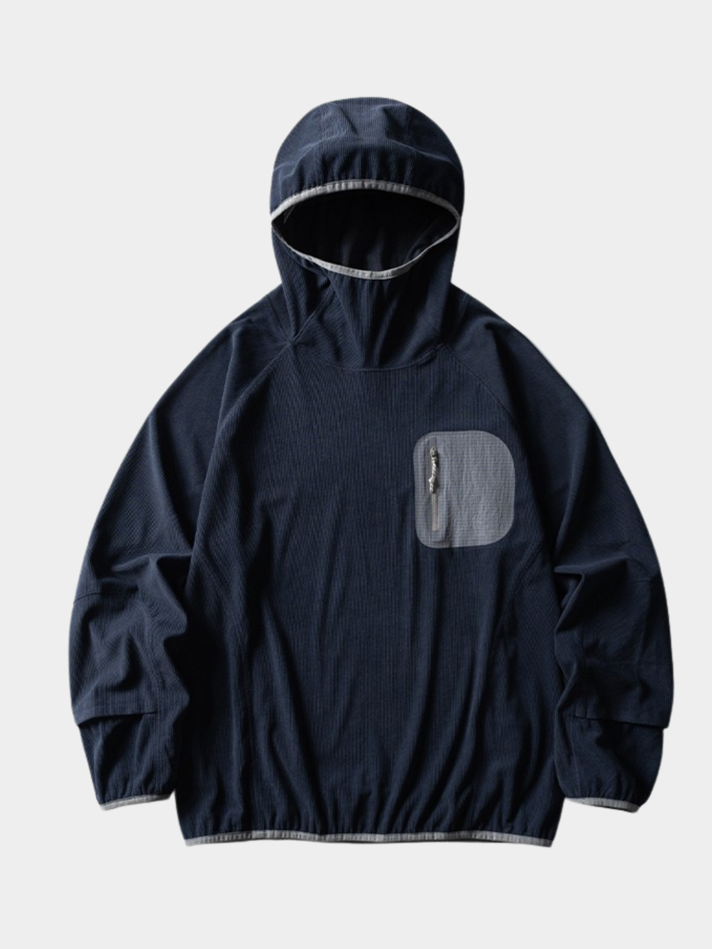 Crag - Unisex Moisture-Wicking High Neck Hoodie Base Layer