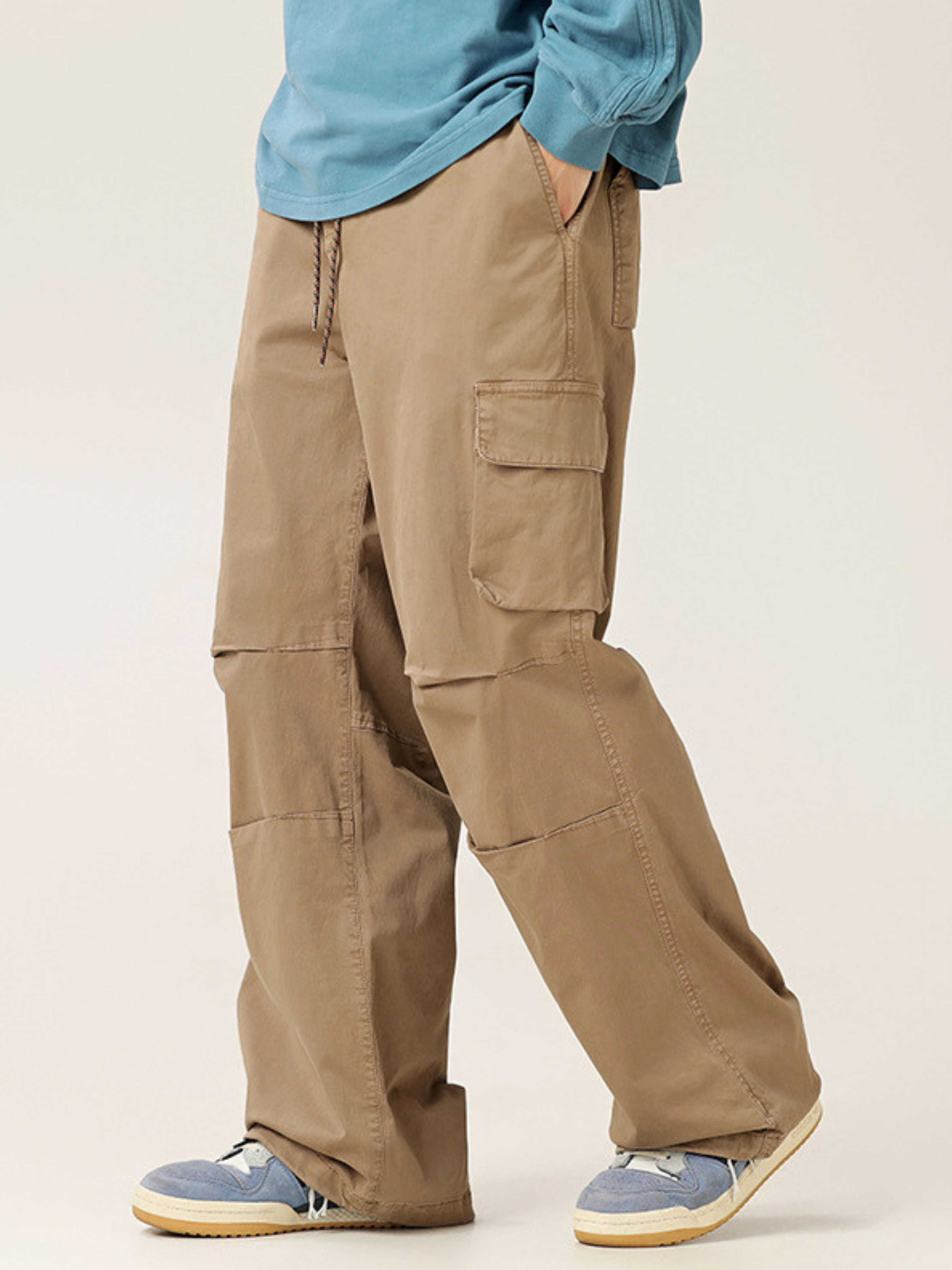 EagleNest - Unisex Loose Straight-Leg Utility Pants with Adjustable Hem GONGGAR SPORTS