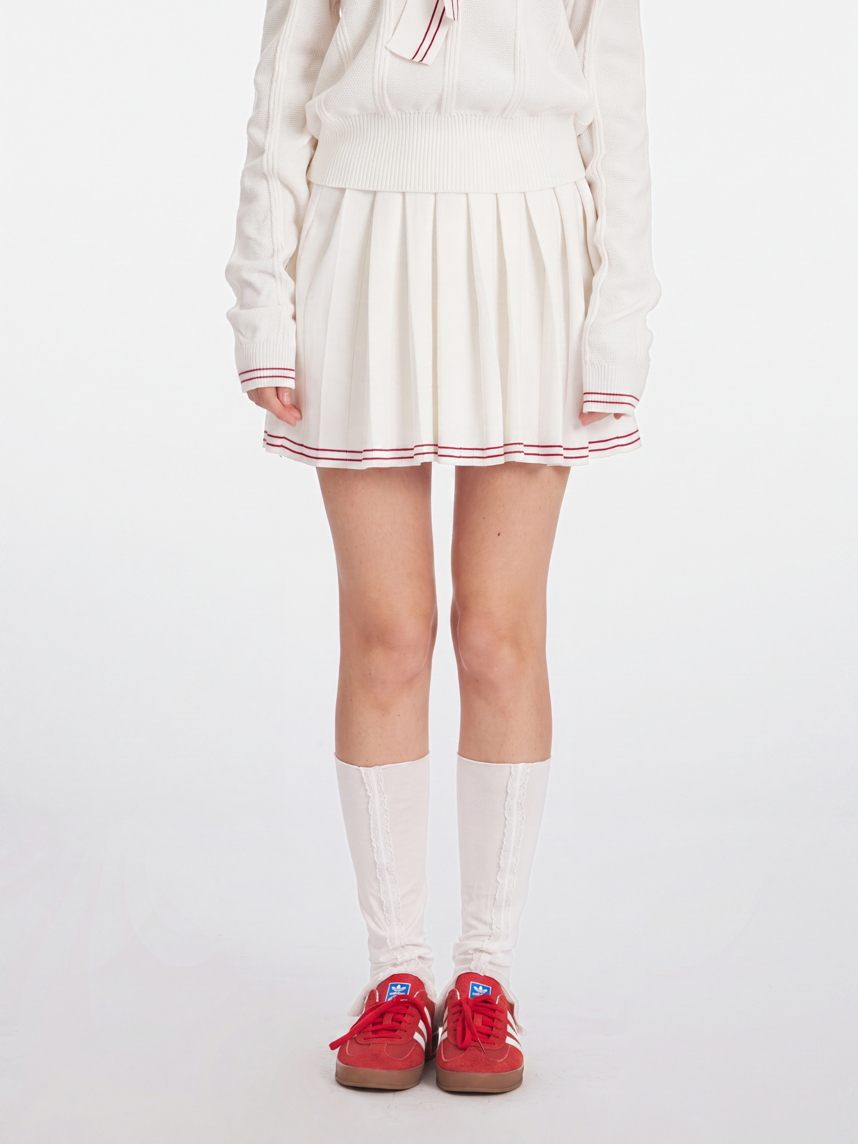 KnitDrift - Women's Embroidered Knit Two-Piece Set