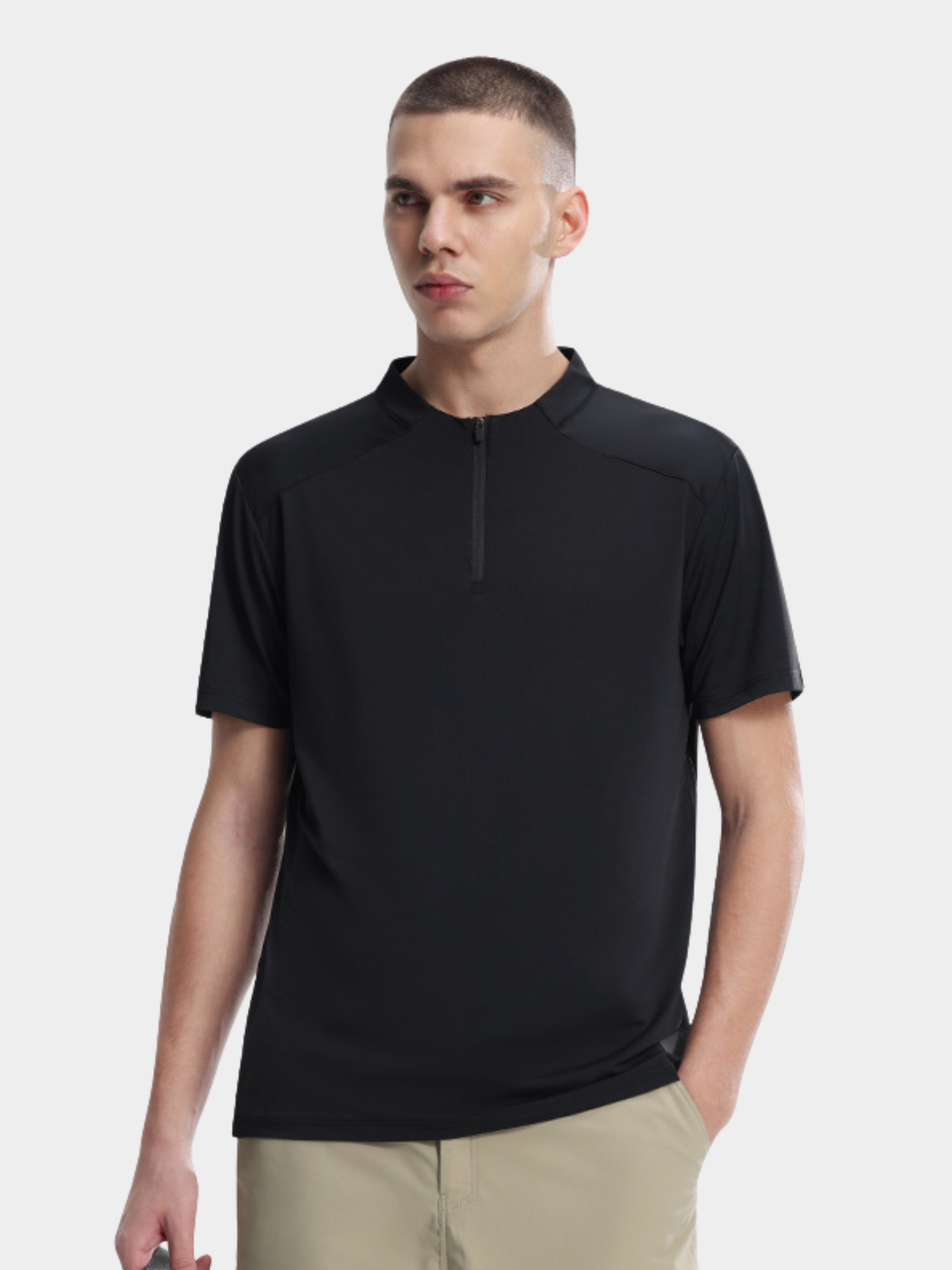 ClimbStick - Men's High-Stretch Quick-Dry Half-Zip Short Sleeve GONGGAR SPORTS