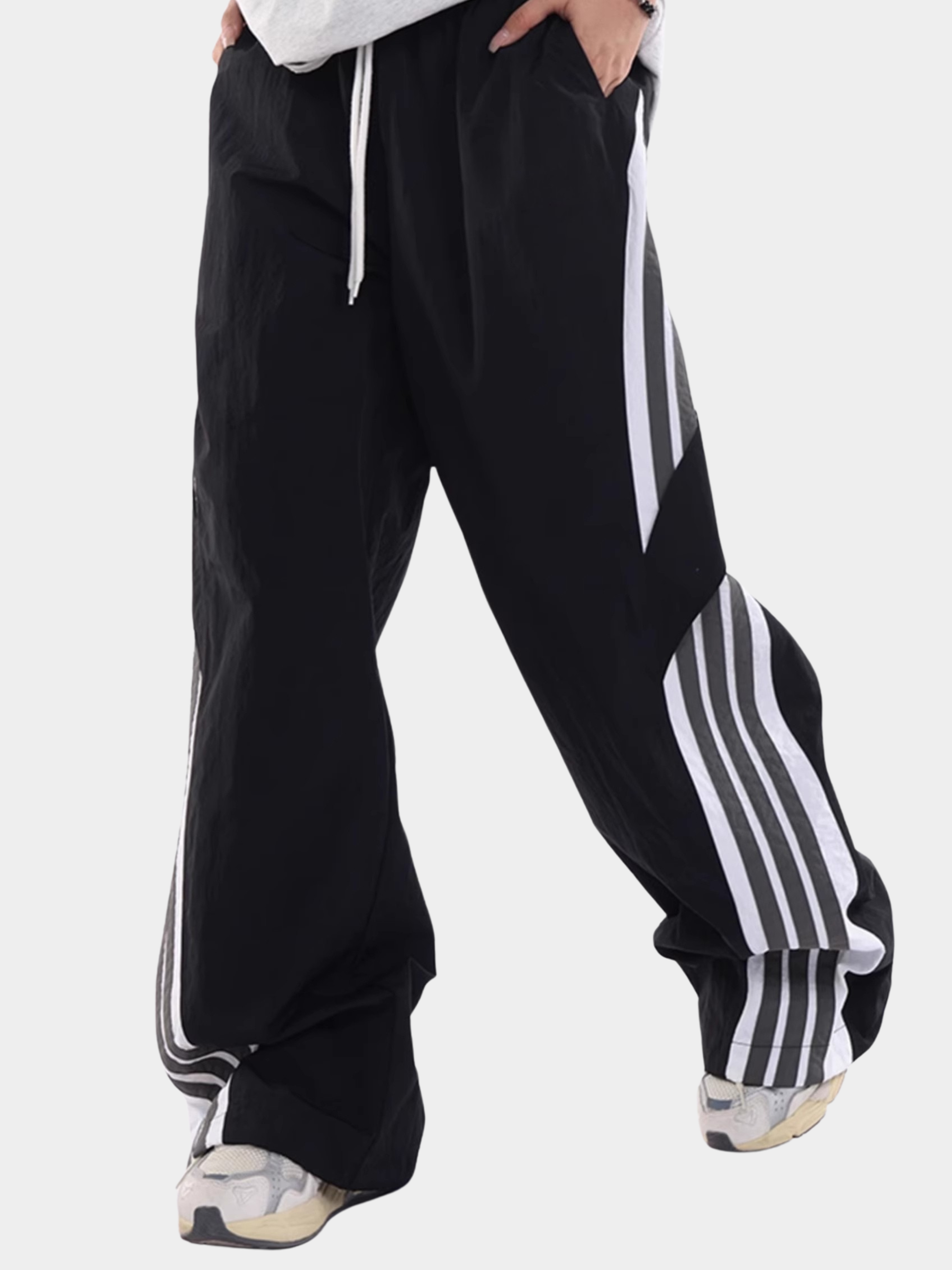 FrostCore - Unisex Wide-Leg Striped Casual Track Pants