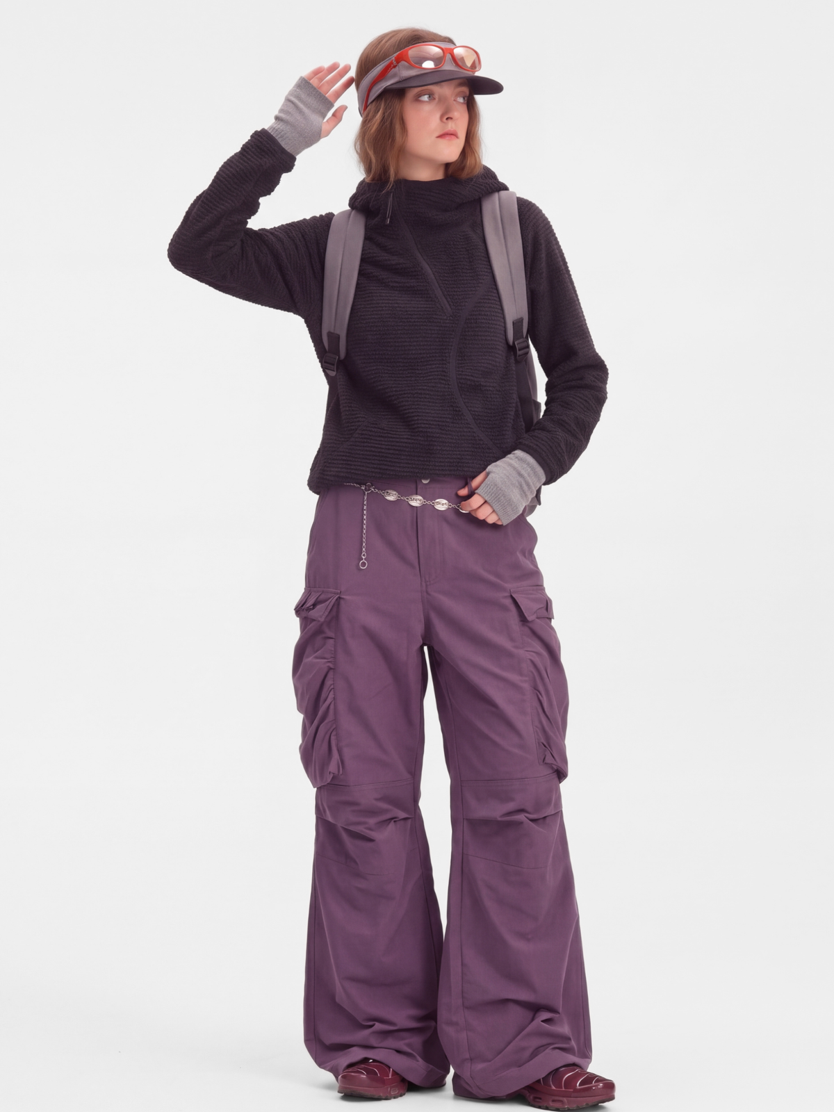 DualSway - Unisex Breathable Large Pockets Wide-Leg Cargo Pants