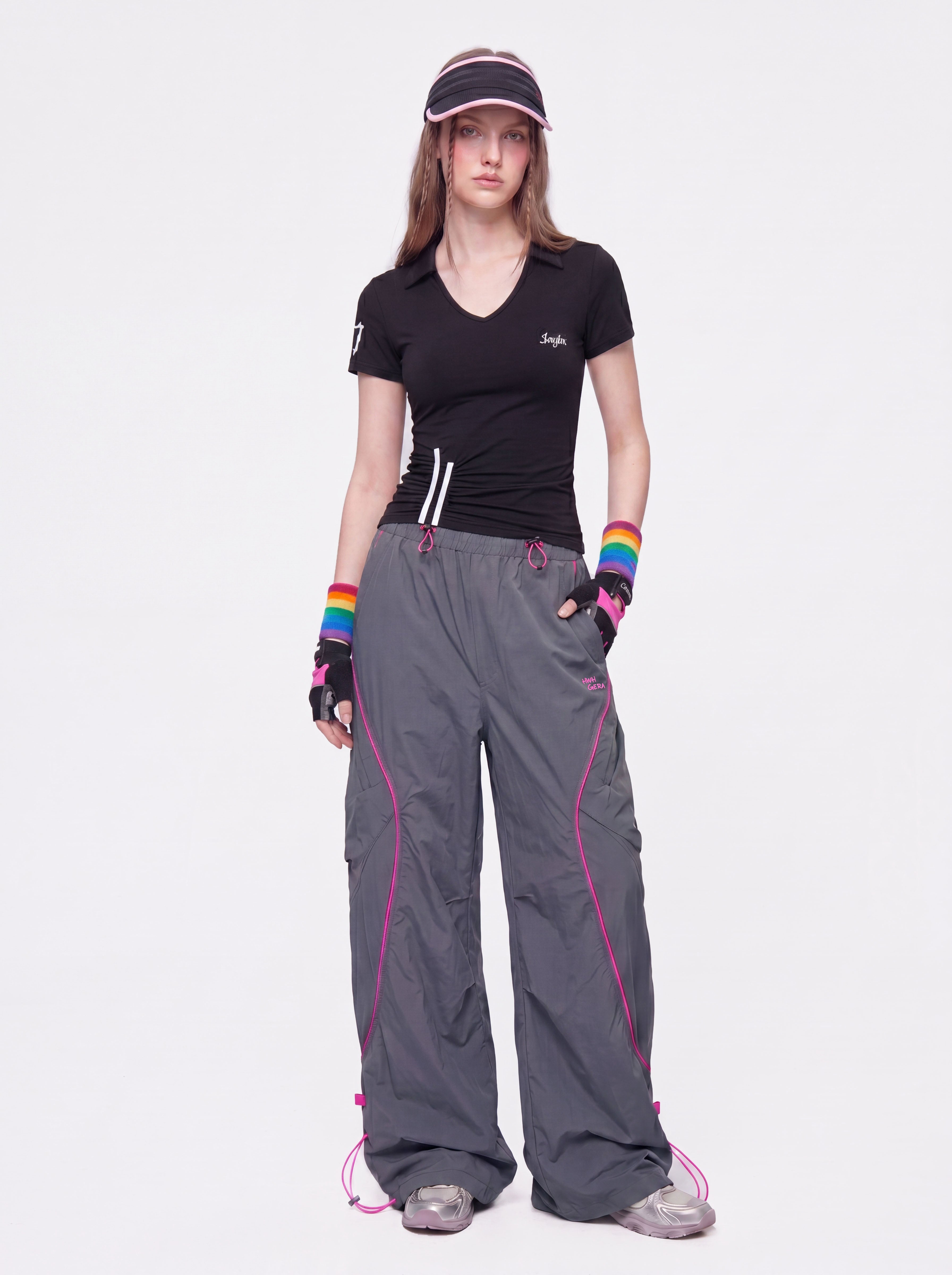 Moonshine - Women's Lightweight Elastic Waist Curved Panel Cargo Pants