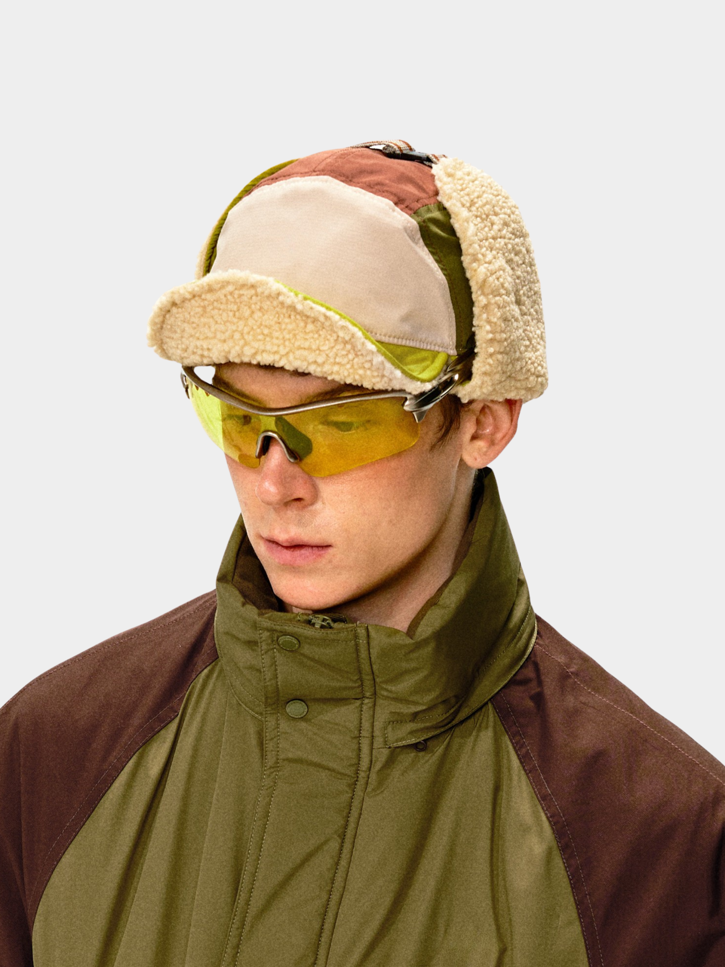 Moonlark - Colorblock Extra Warmth Sherpa-Lined Earflap Hat