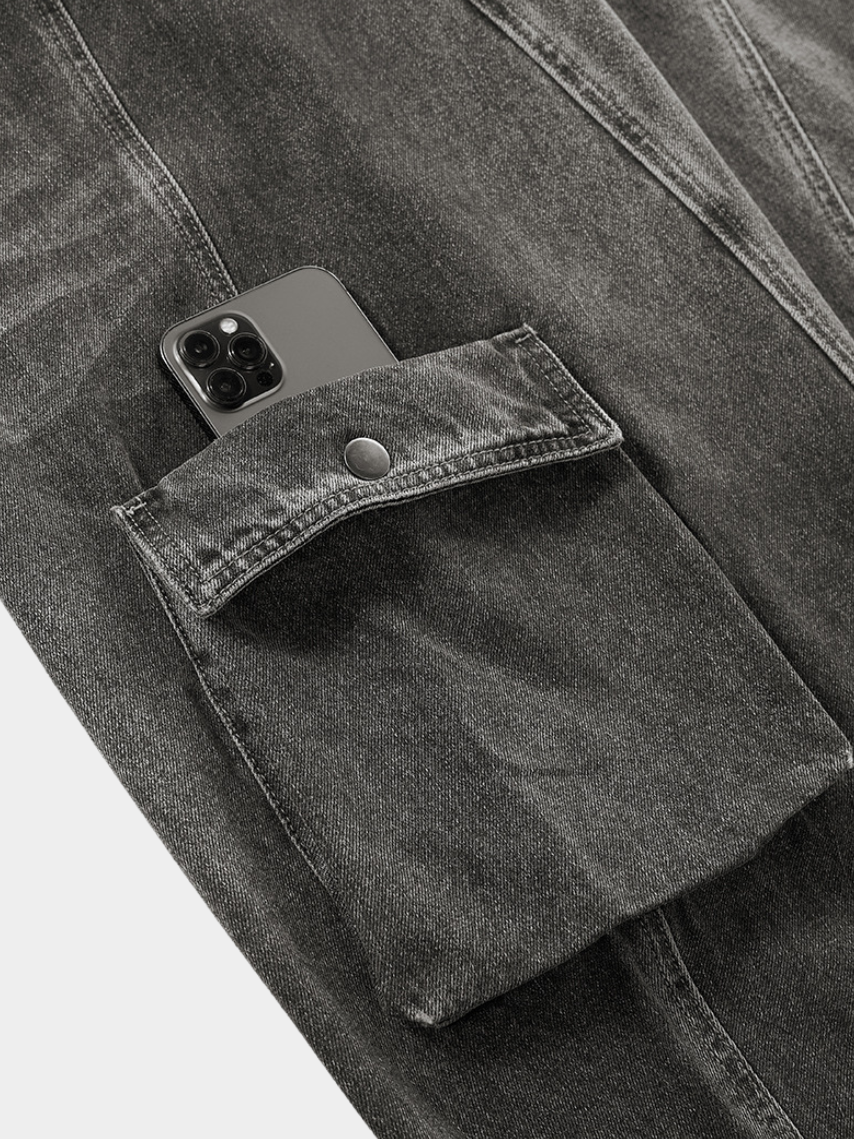 Ashloop - Men's Structured & Wrinkle-Resistant Denim Pants
