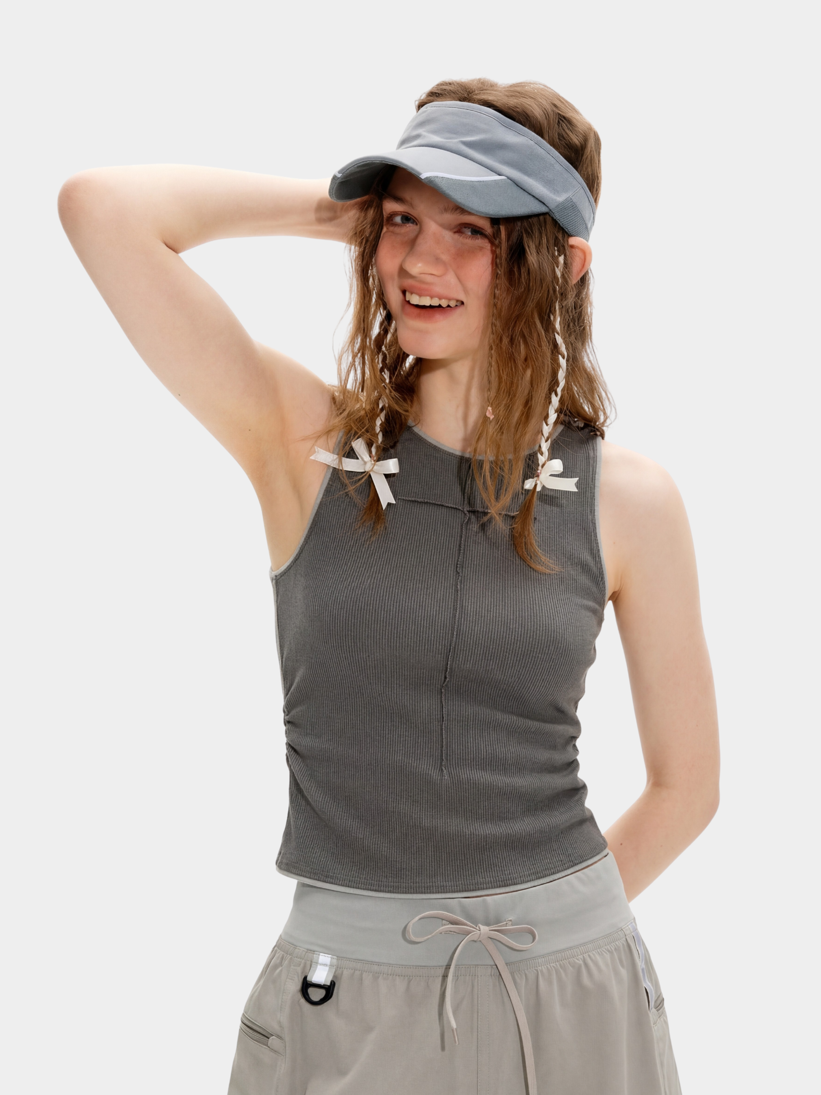 Redrock - Women's Slim Fit Cropped Sleeveless Cotton Tank Top