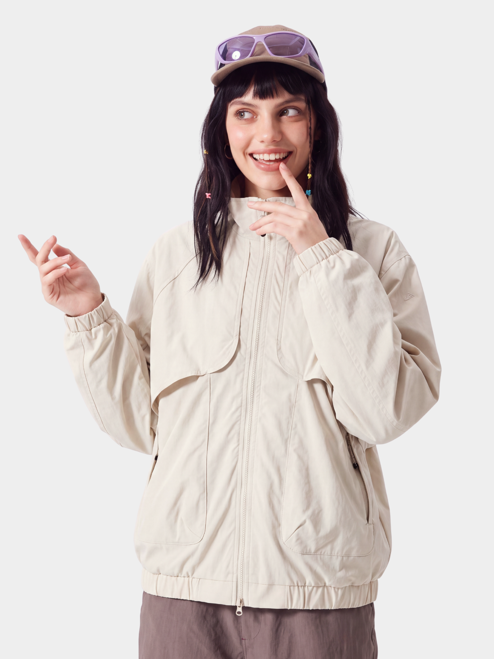 SkyVeil - Lightweight Water-Repellent Stand Collar Jacket