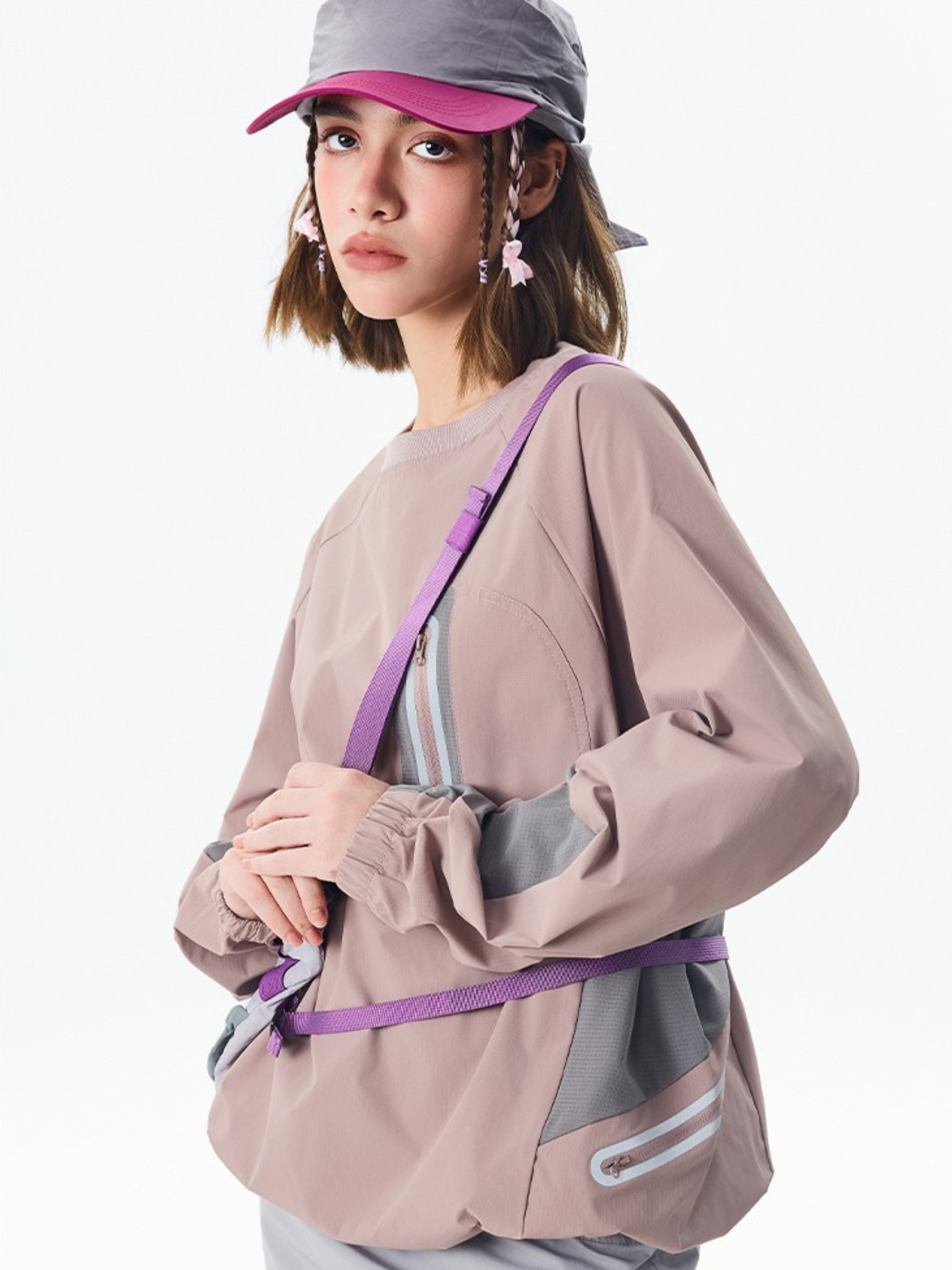 Mistral - Water-Repellent Reflective Zipper Long-Sleeve T-Shirt