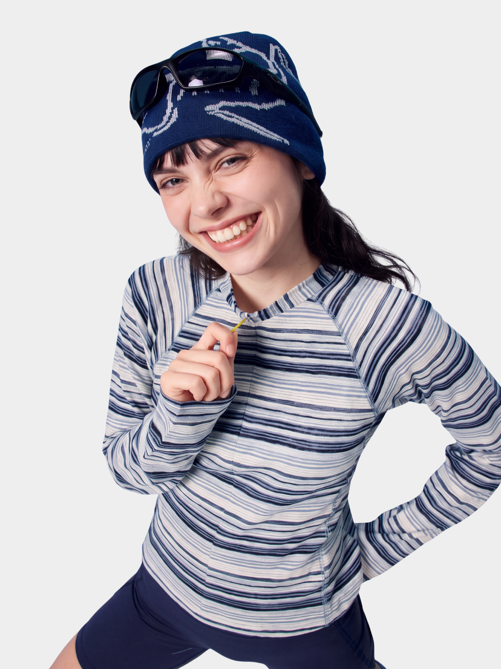 FitDrift - Women's Soft Breathable Slim-Fit Striped T-Shirt